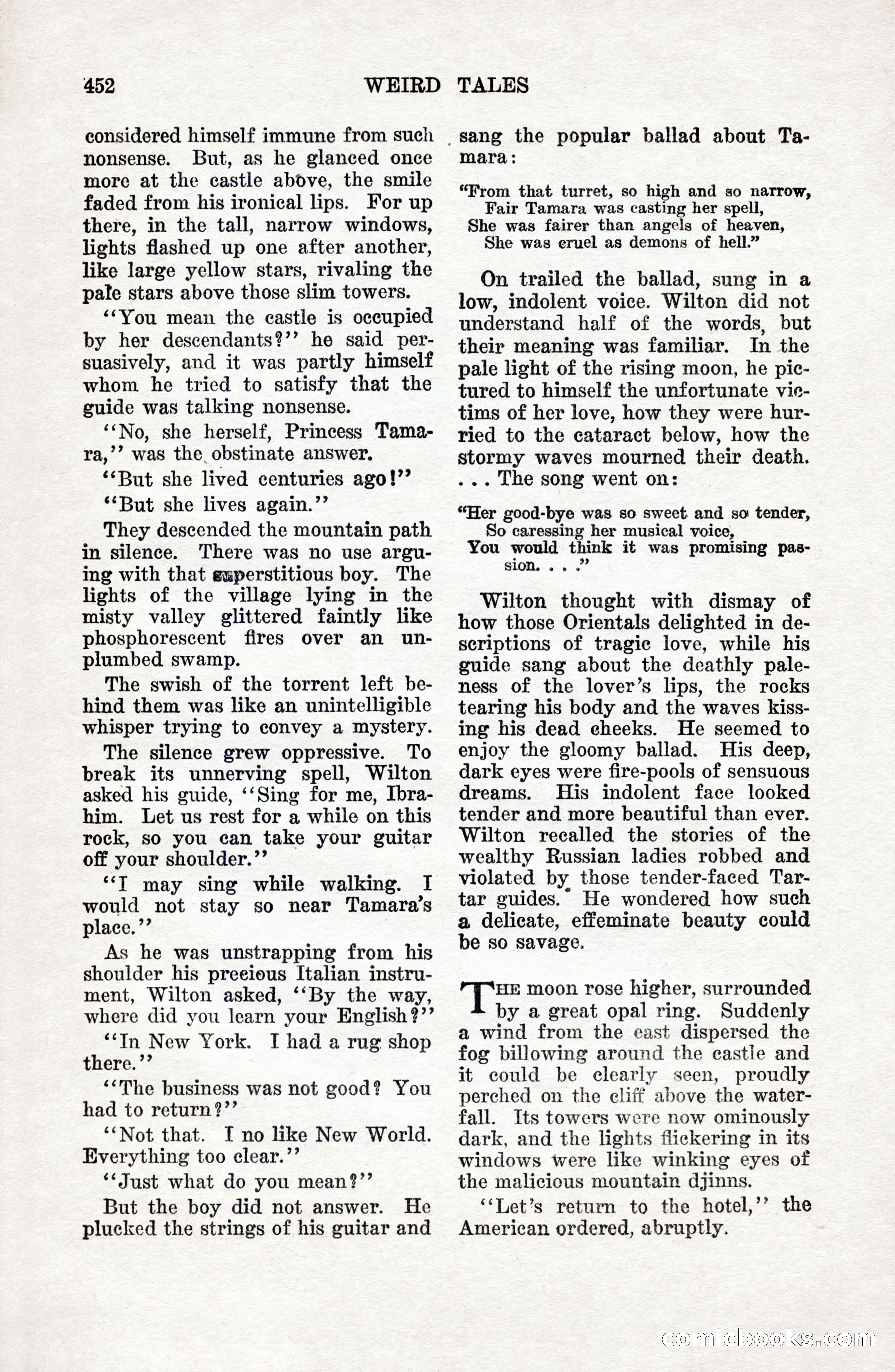 Weird Tales, Vol. 9 No. 4 — page 22 of 148