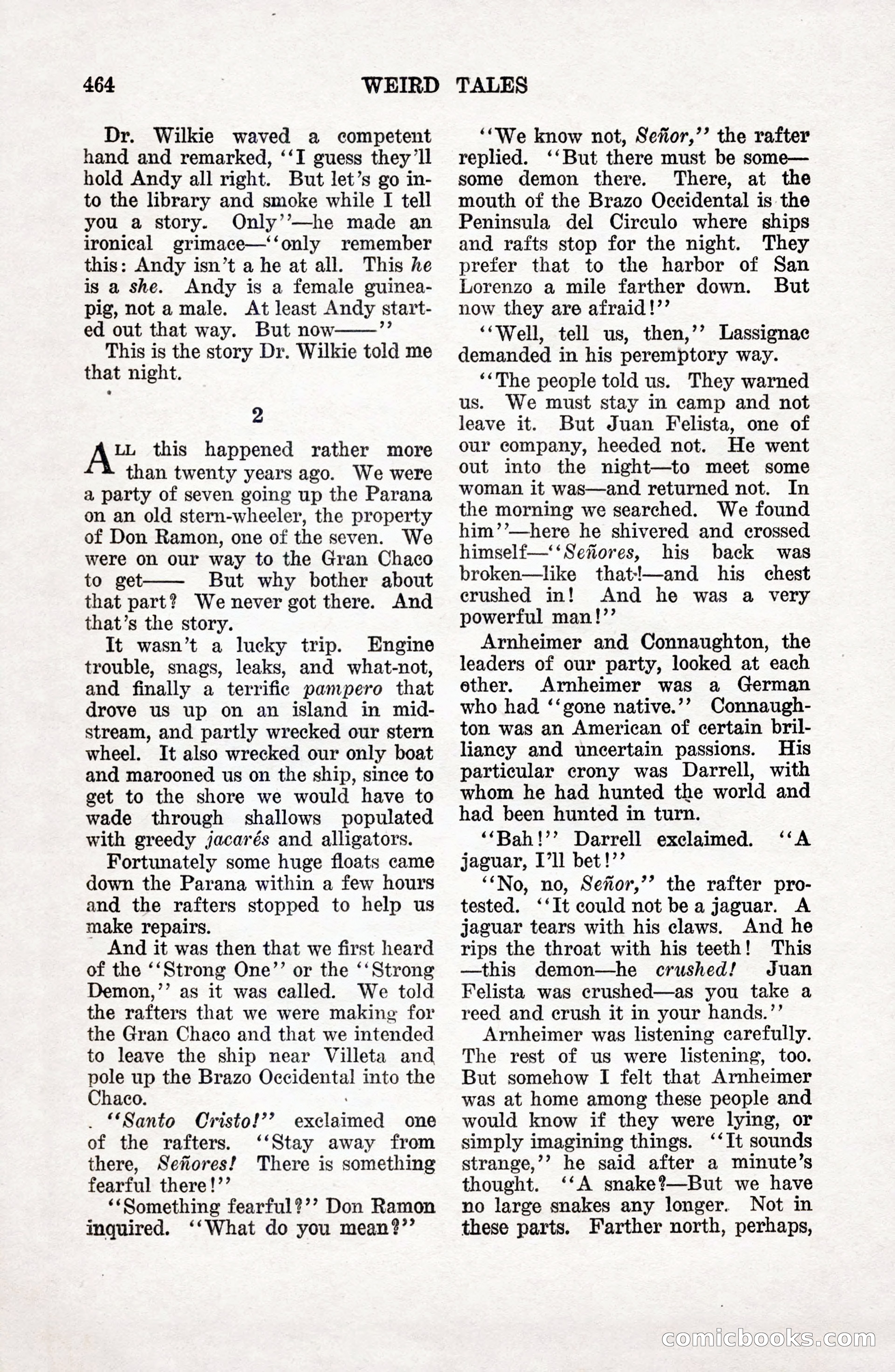 Weird Tales, Vol. 9 No. 4 — page 34 of 148