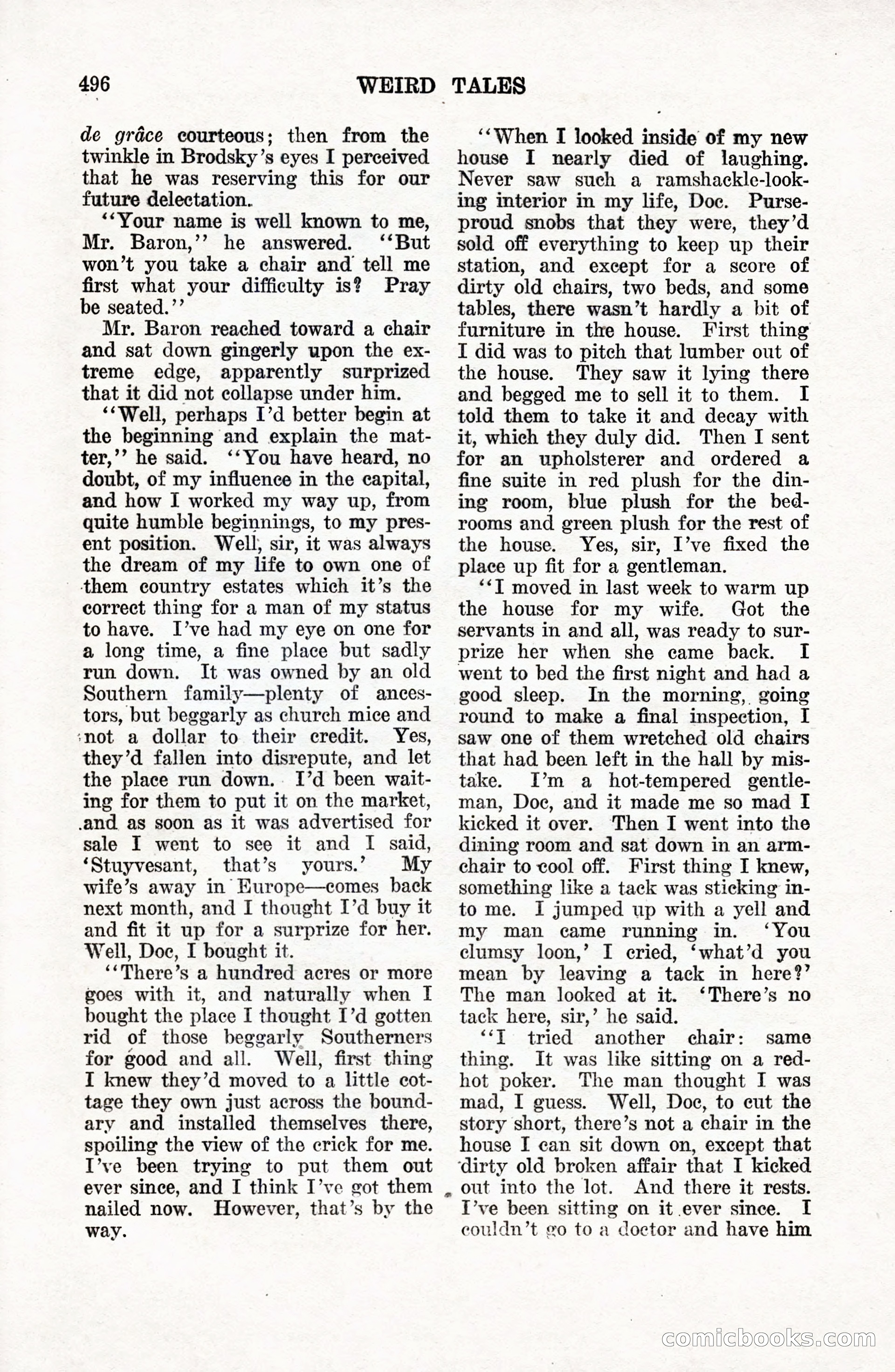 Weird Tales, Vol. 9 No. 4 — page 66 of 148