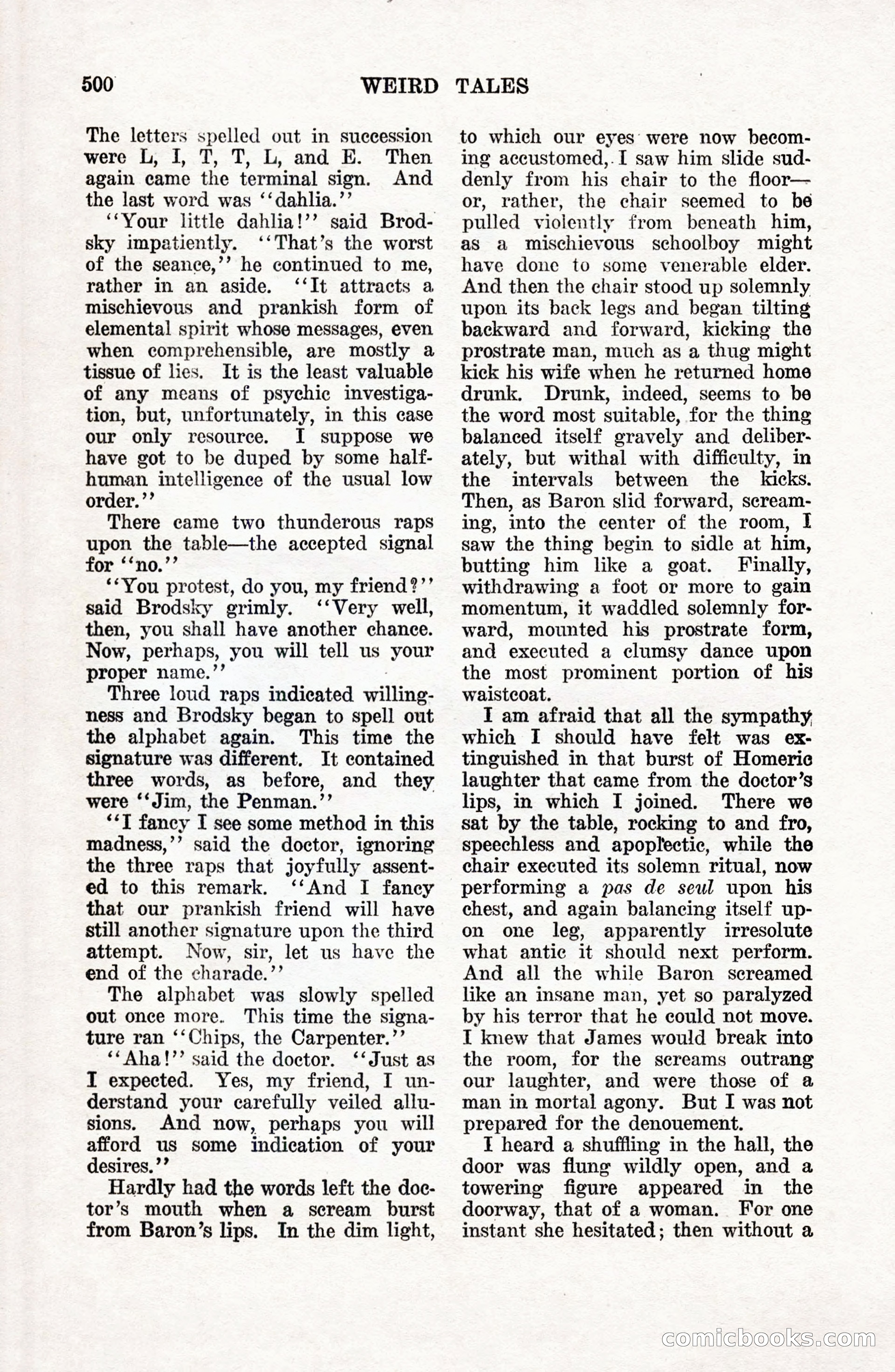 Weird Tales, Vol. 9 No. 4 — page 70 of 148