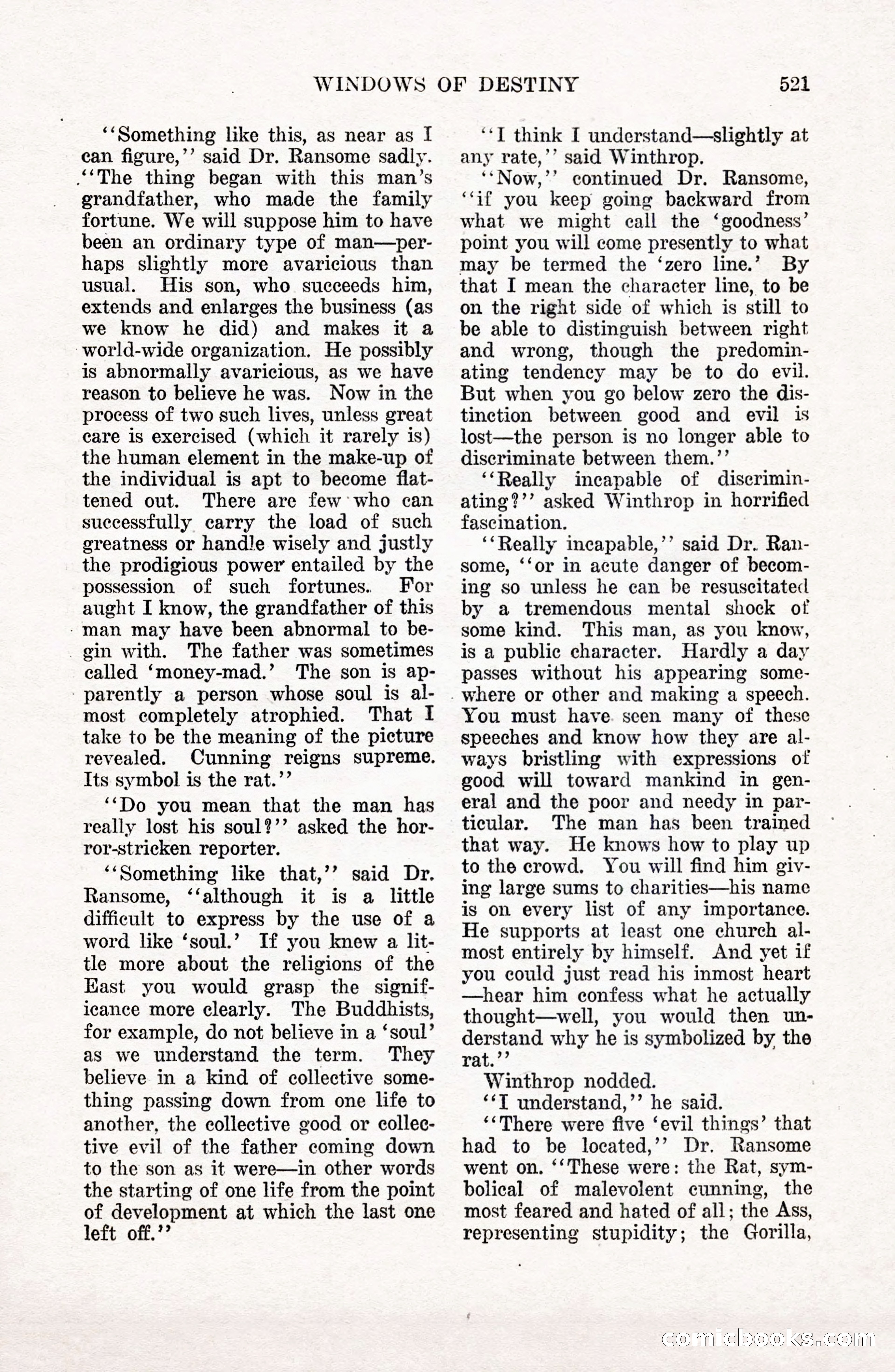 Weird Tales, Vol. 9 No. 4 — page 91 of 148