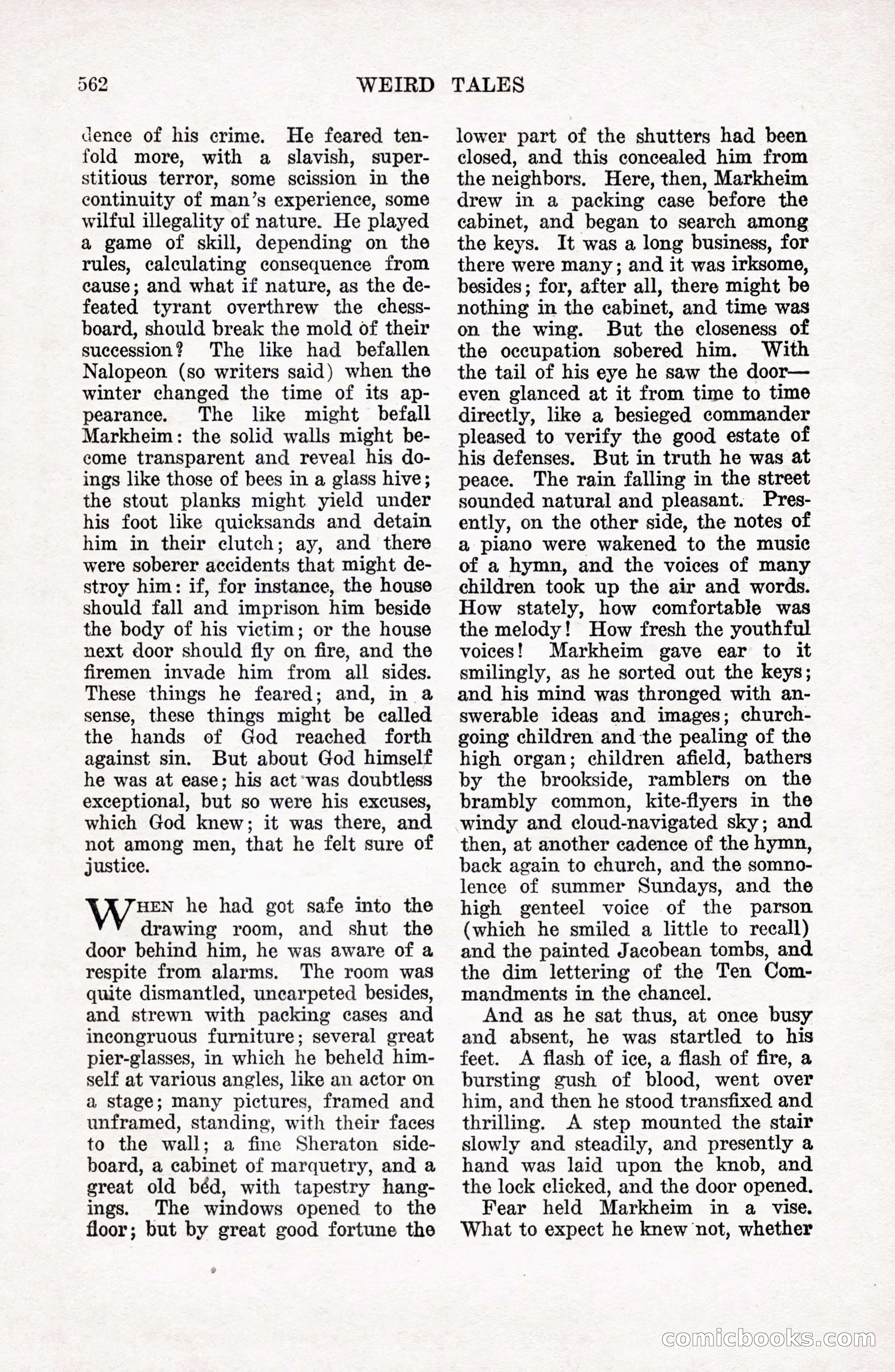 Weird Tales, Vol. 9 No. 4 — page 132 of 148