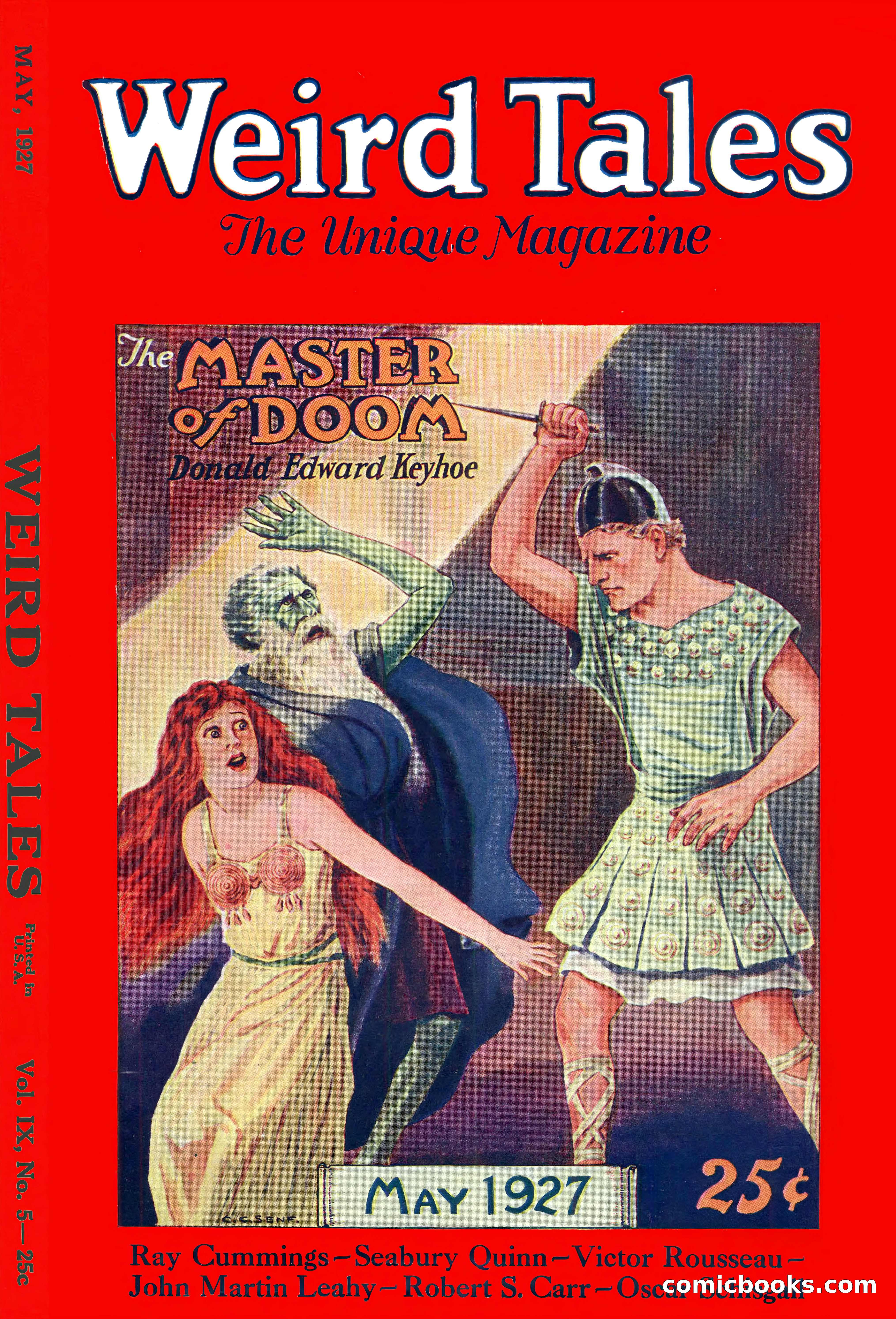 Weird Tales, Vol. IX, No. 5 — page 1 of 148
