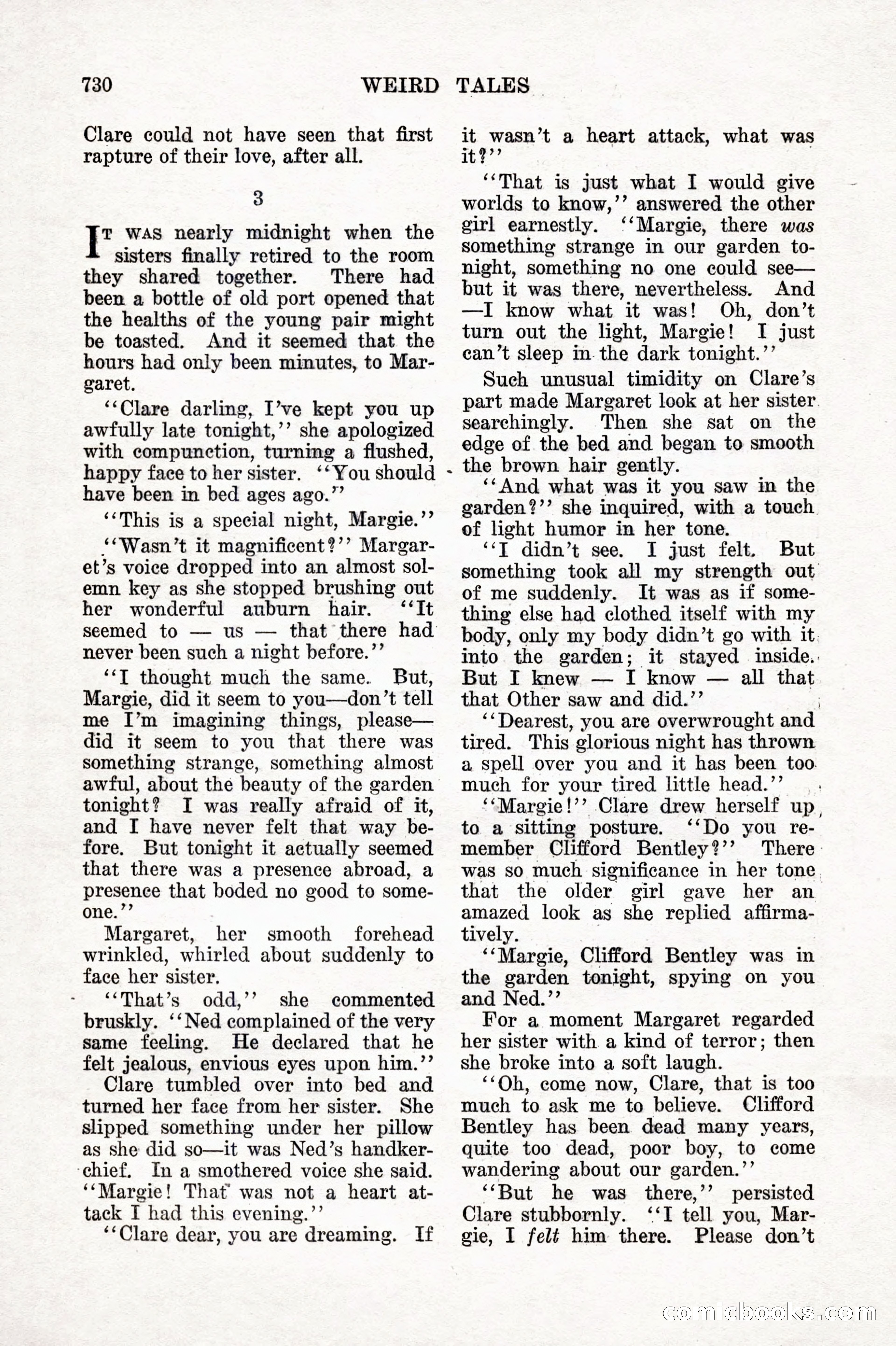 Weird Tales, Vol. IX No. 6 — page 12 of 148