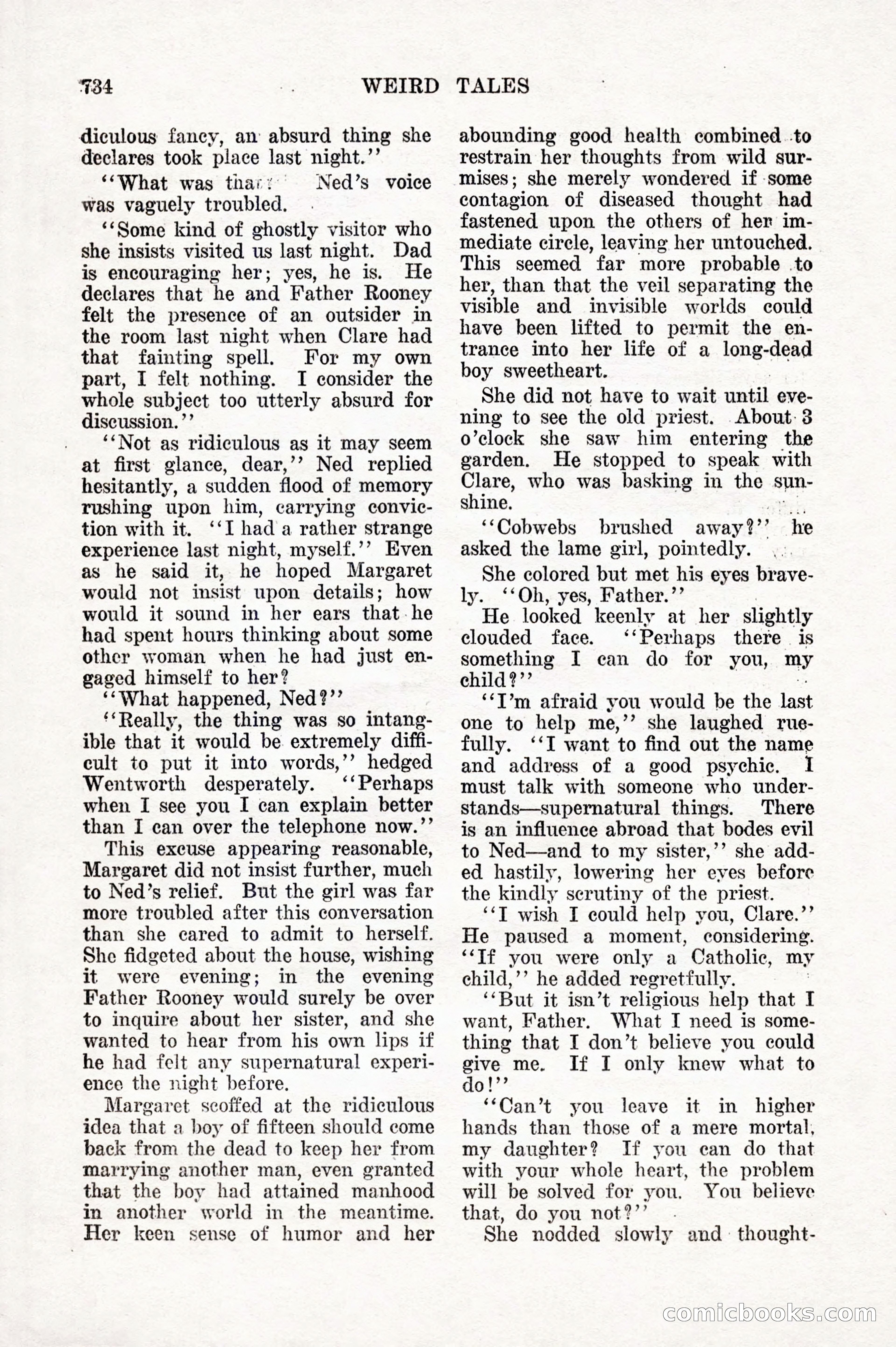 Weird Tales, Vol. IX No. 6 — page 16 of 148