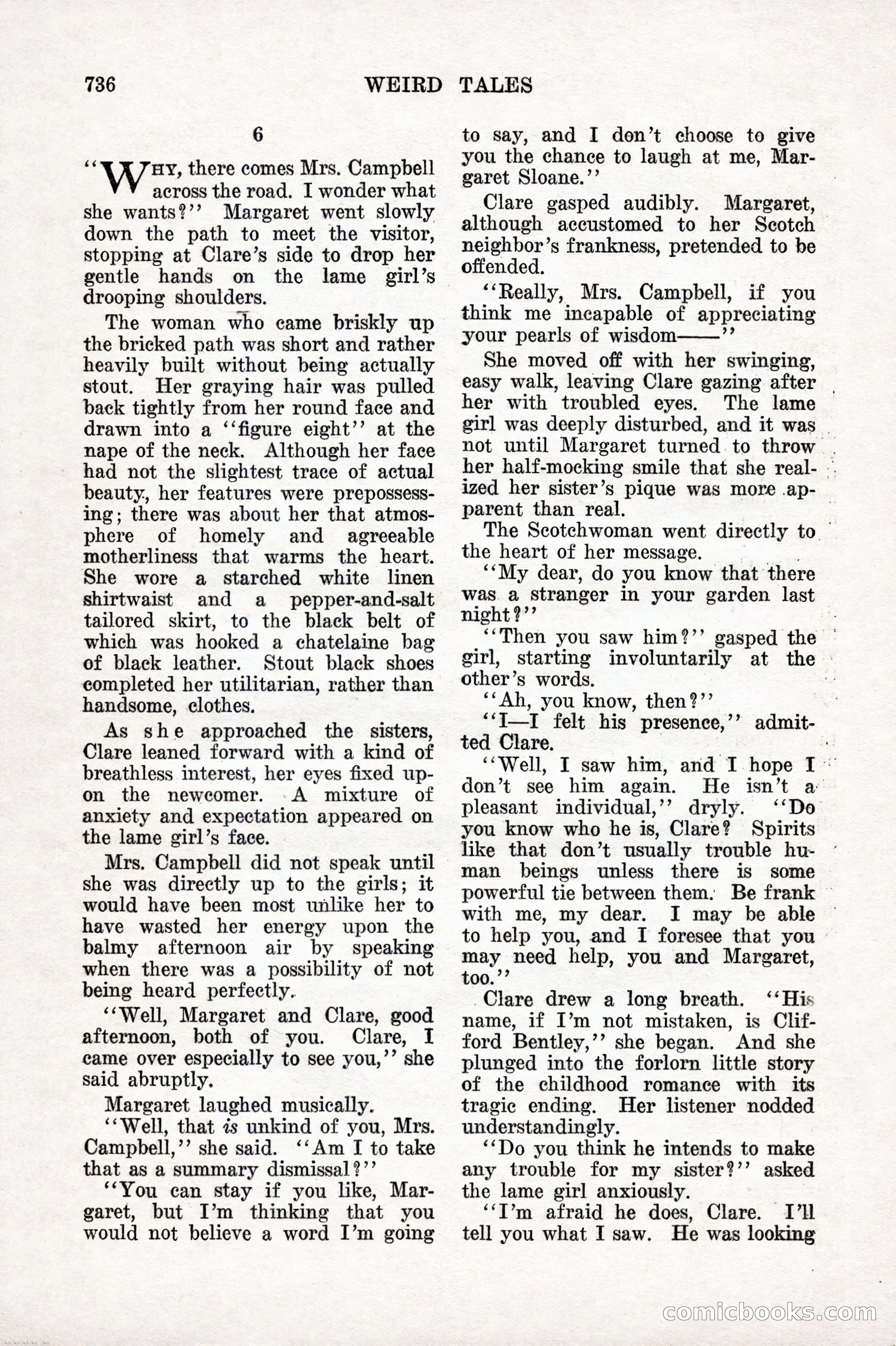 Weird Tales, Vol. IX No. 6 — page 18 of 148