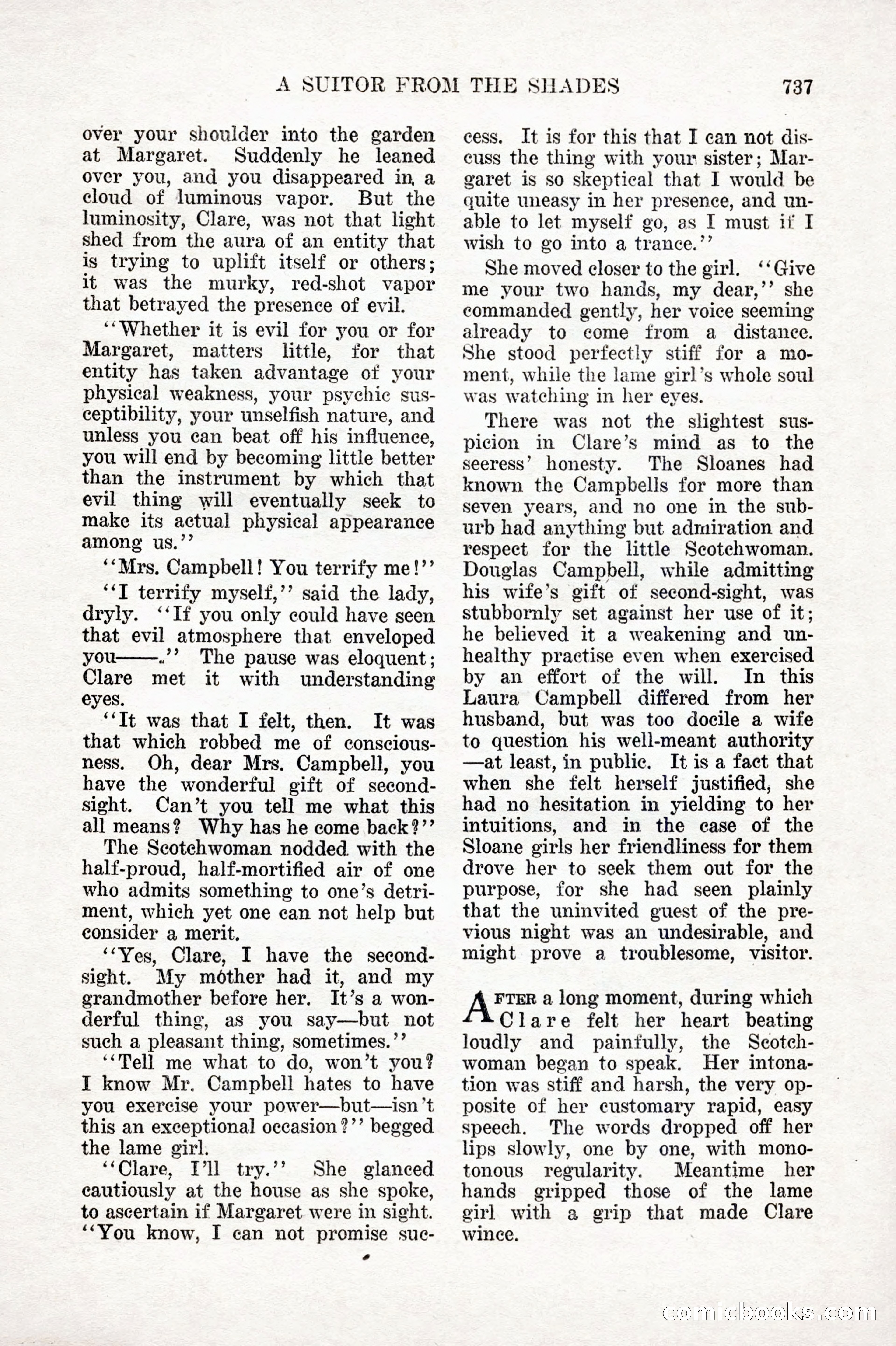 Weird Tales, Vol. IX No. 6 — page 19 of 148