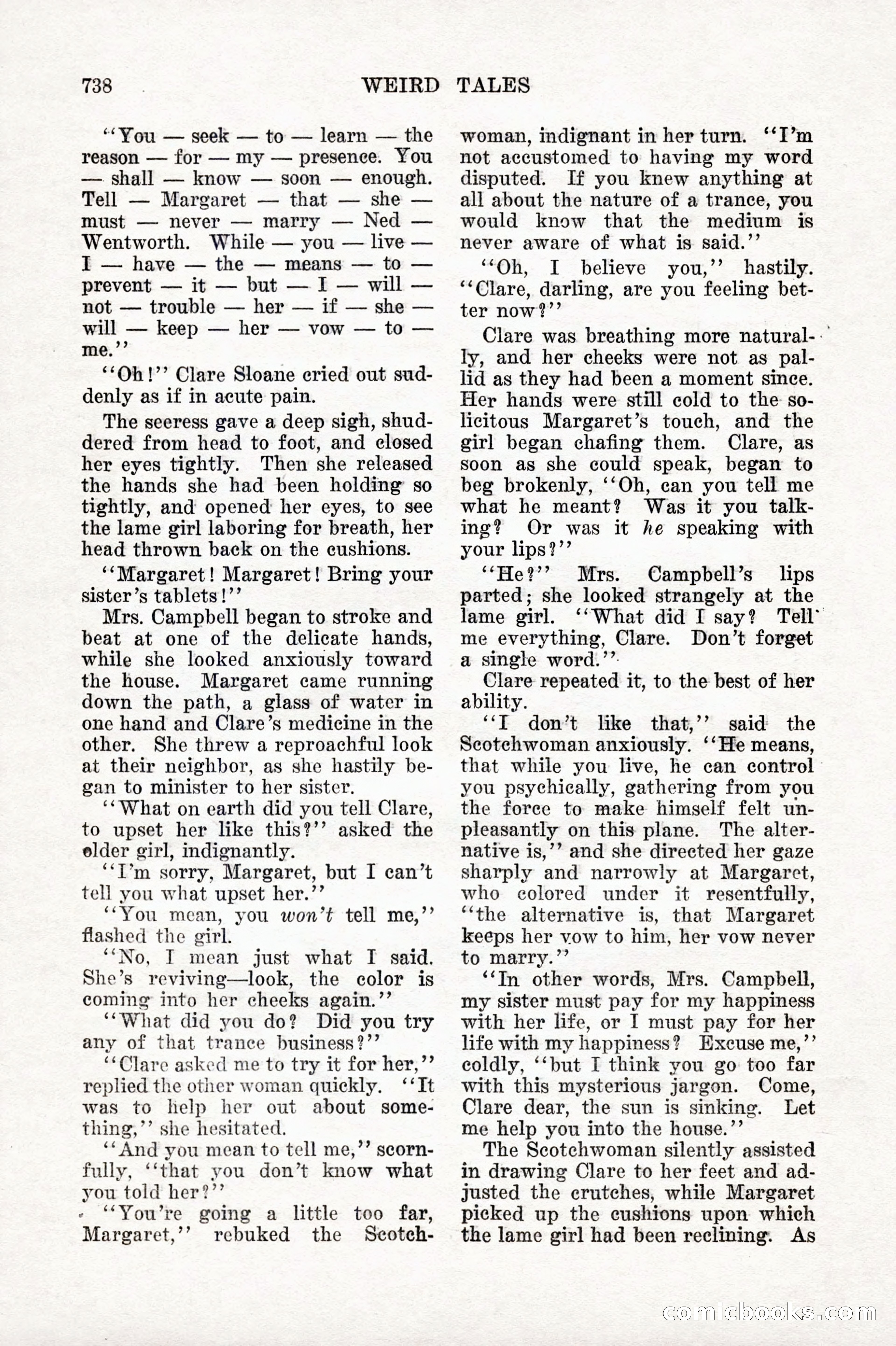 Weird Tales, Vol. IX No. 6 — page 20 of 148