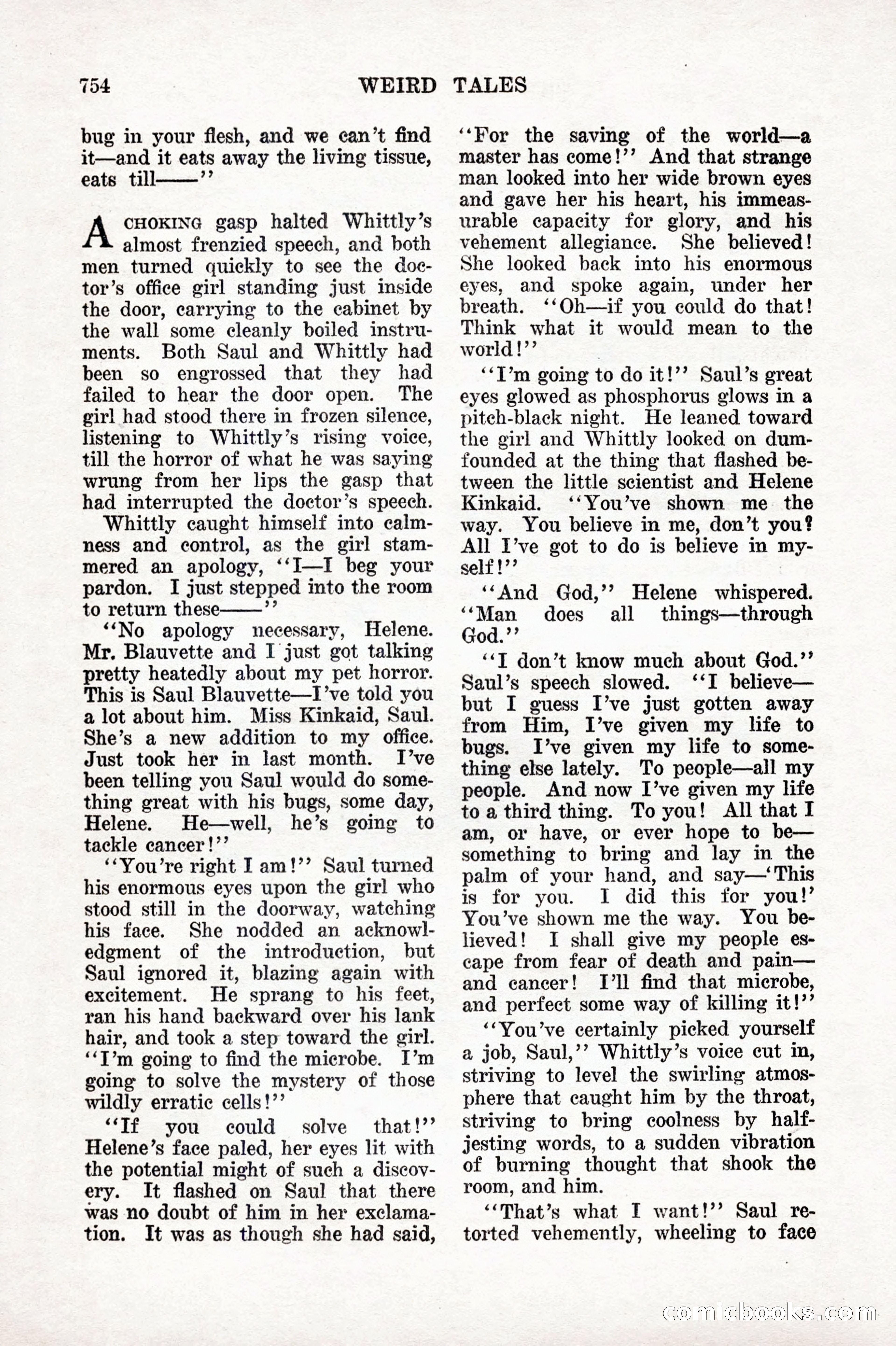 Weird Tales, Vol. IX No. 6 — page 36 of 148