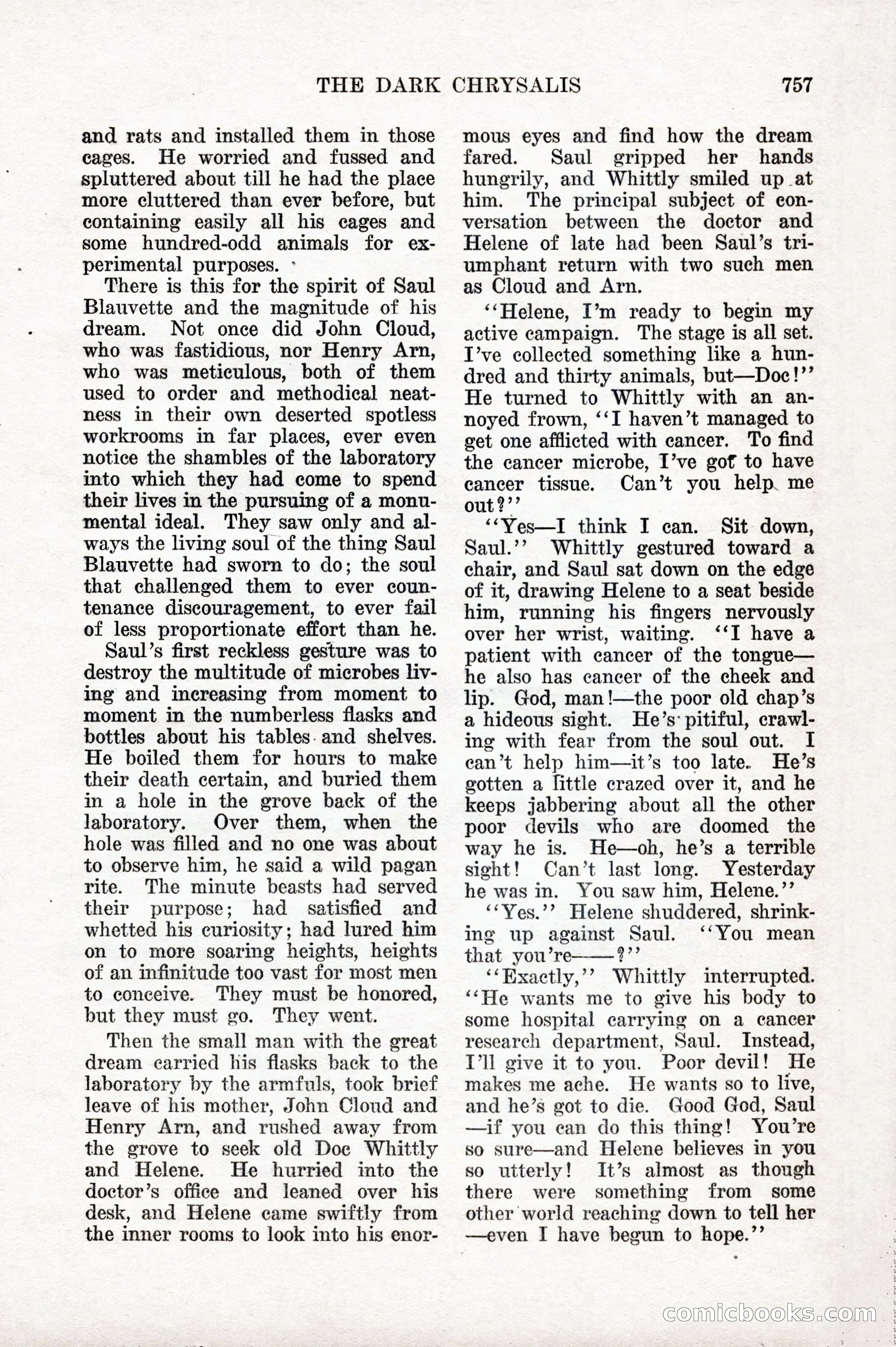 Weird Tales, Vol. IX No. 6 — page 39 of 148