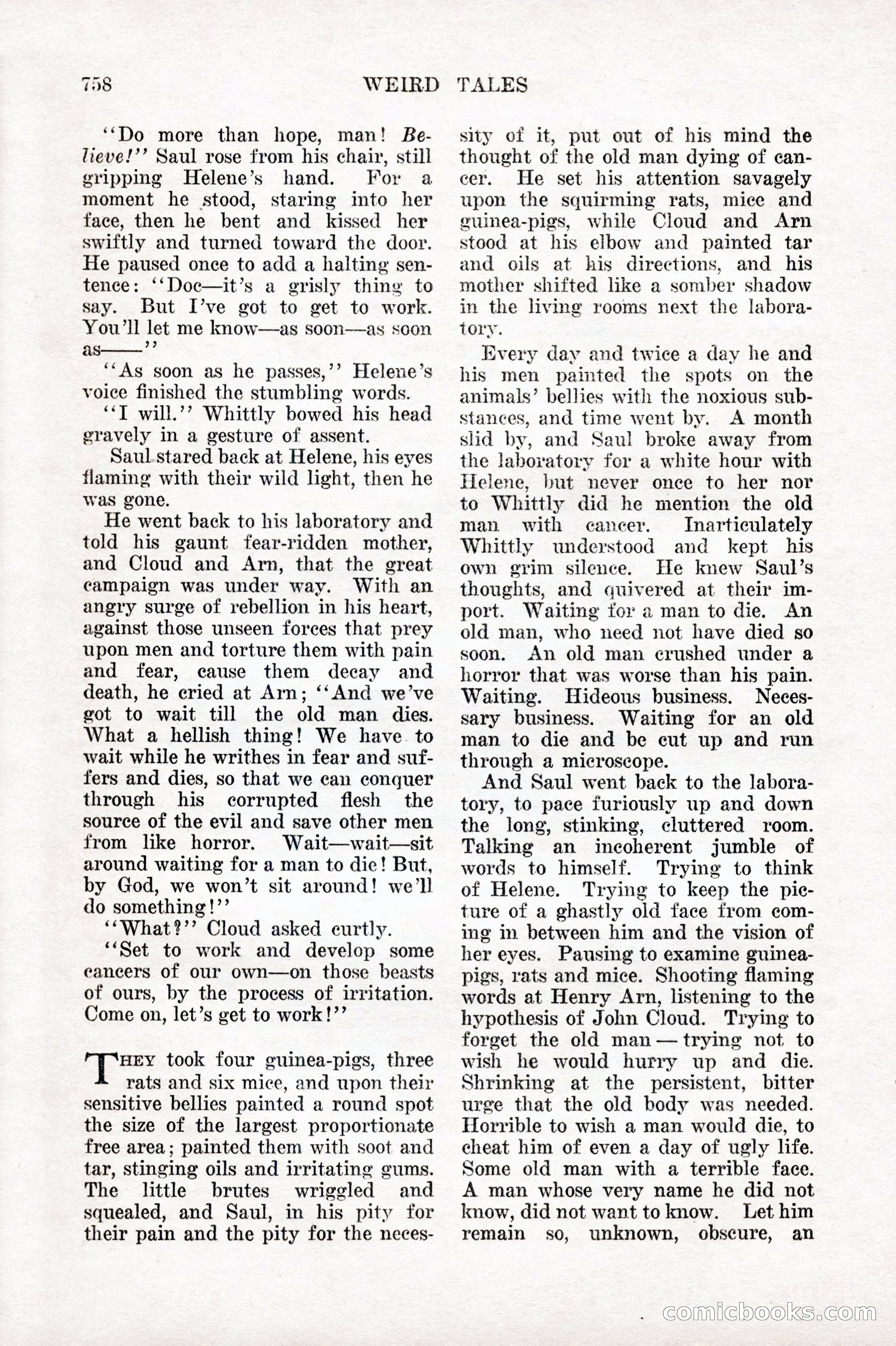 Weird Tales, Vol. IX No. 6 — page 40 of 148