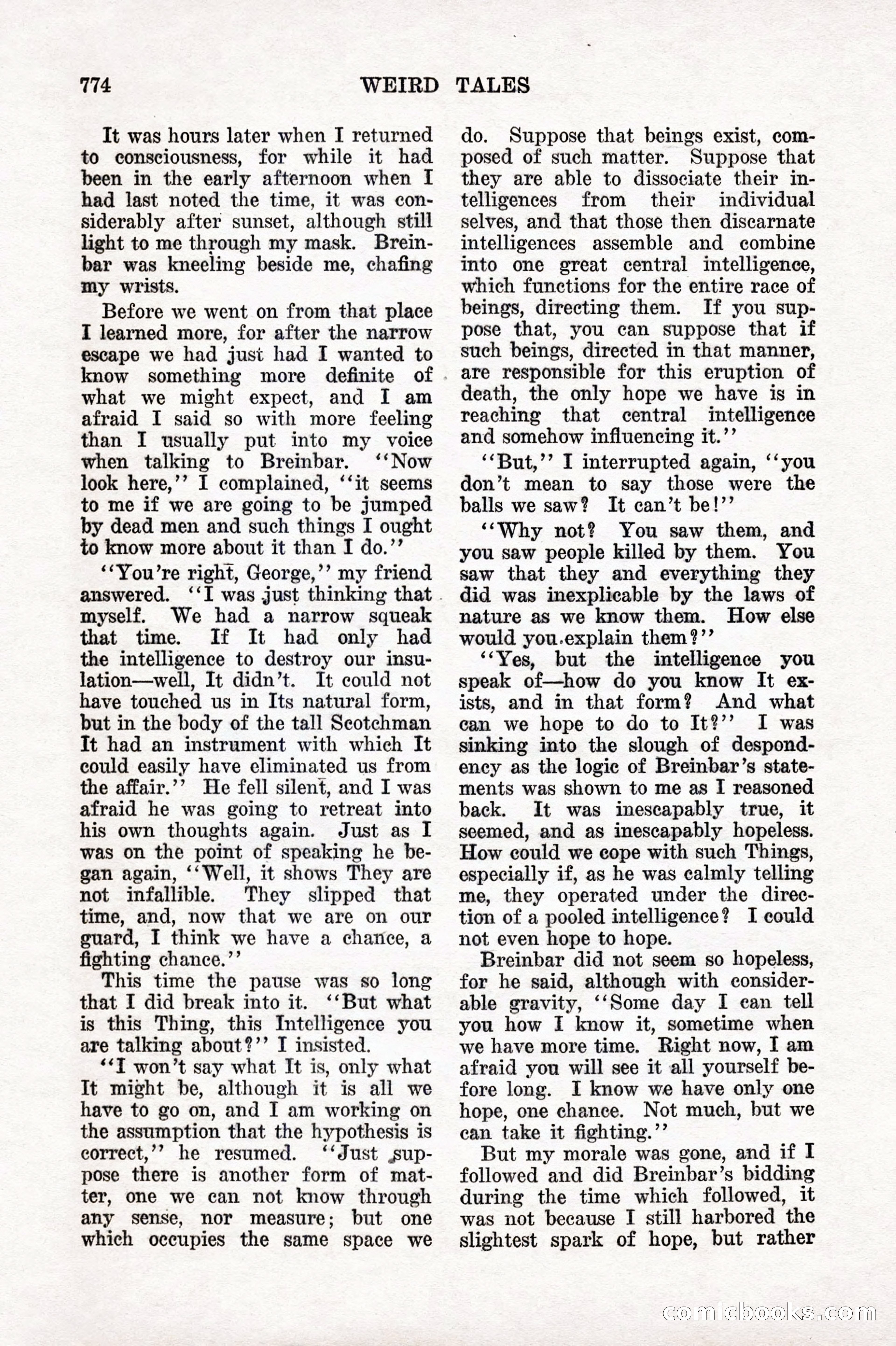 Weird Tales, Vol. IX No. 6 — page 56 of 148