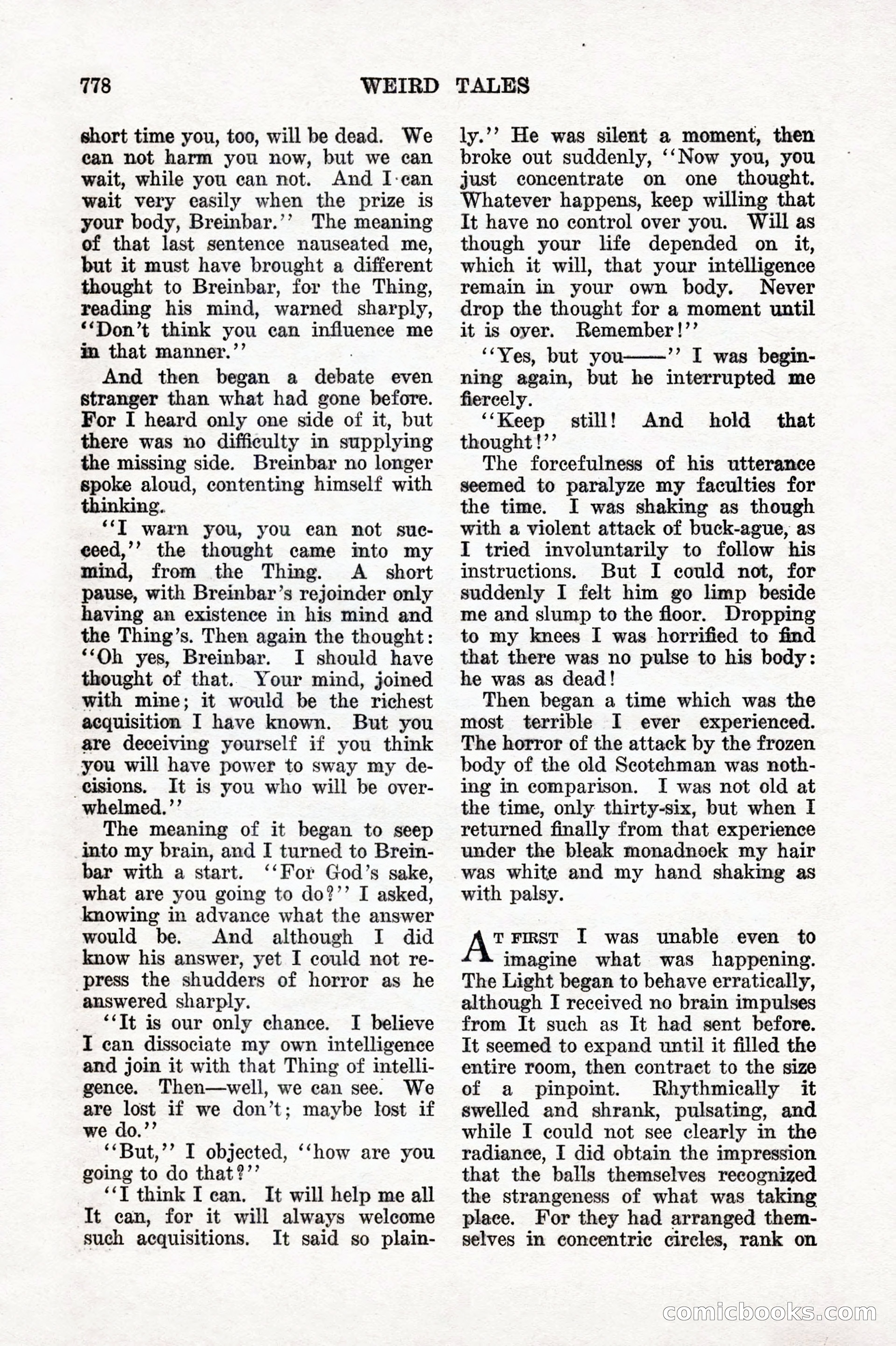 Weird Tales, Vol. IX No. 6 — page 60 of 148