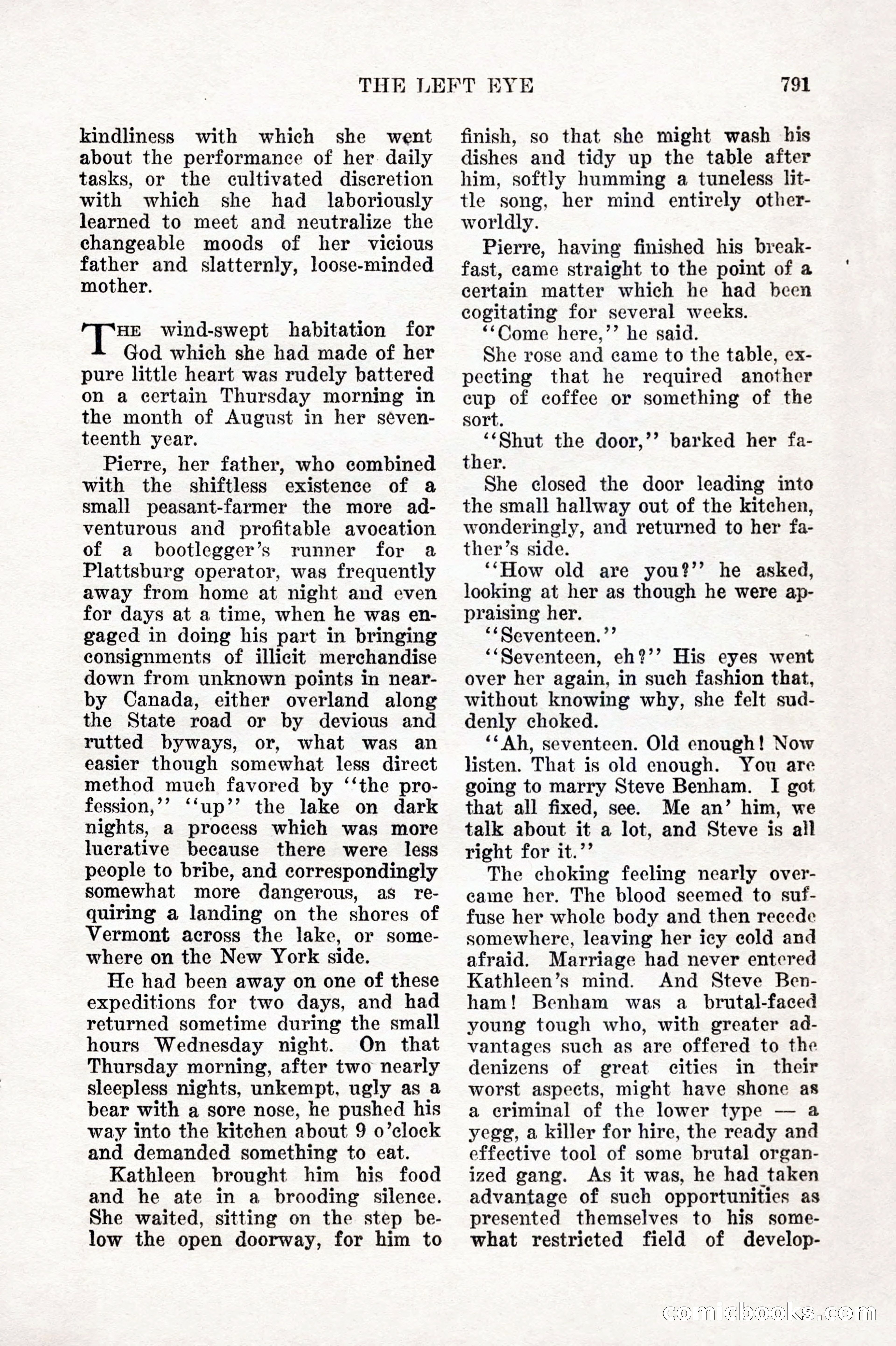 Weird Tales, Vol. IX No. 6 — page 73 of 148