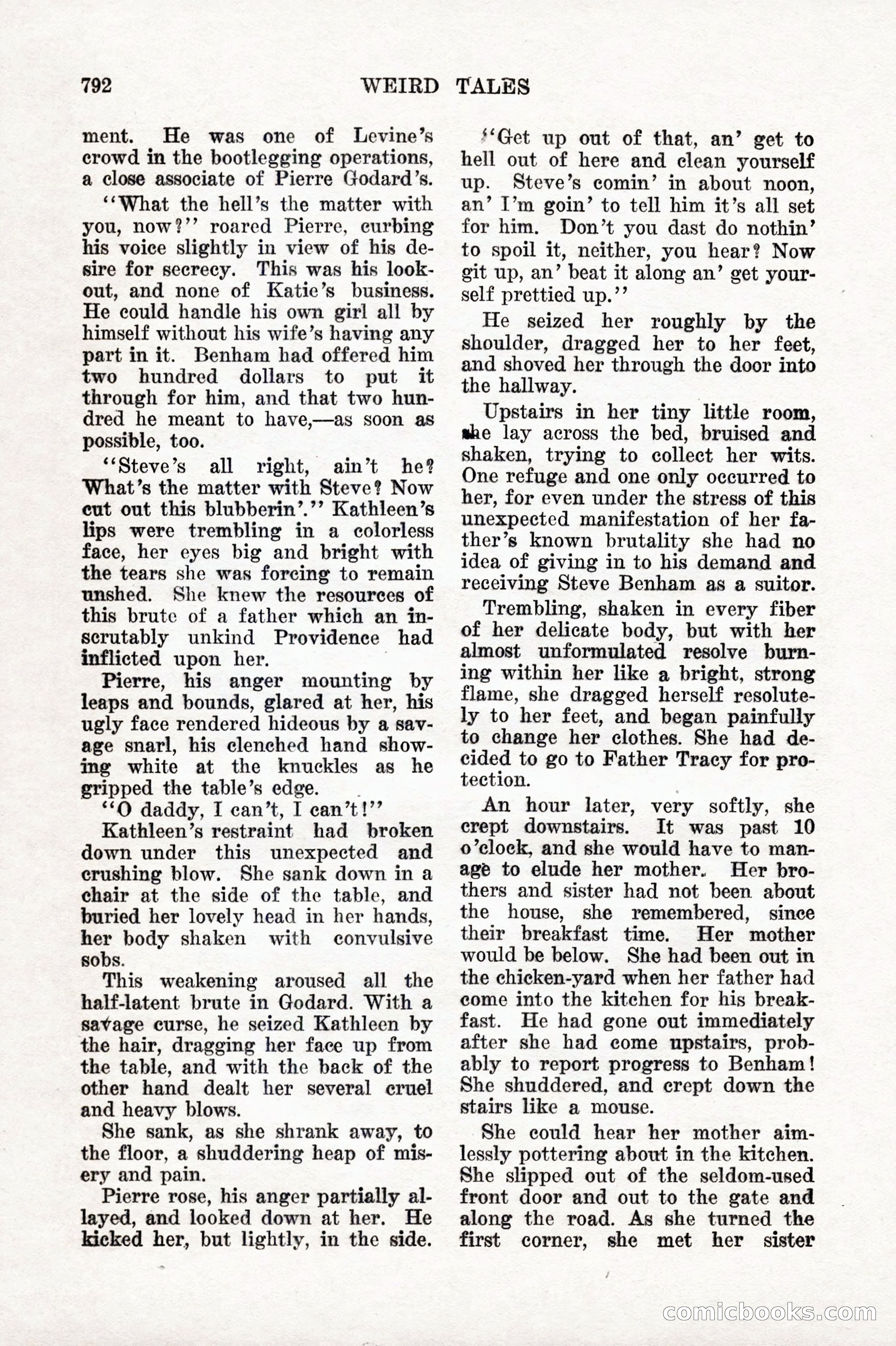 Weird Tales, Vol. IX No. 6 — page 74 of 148