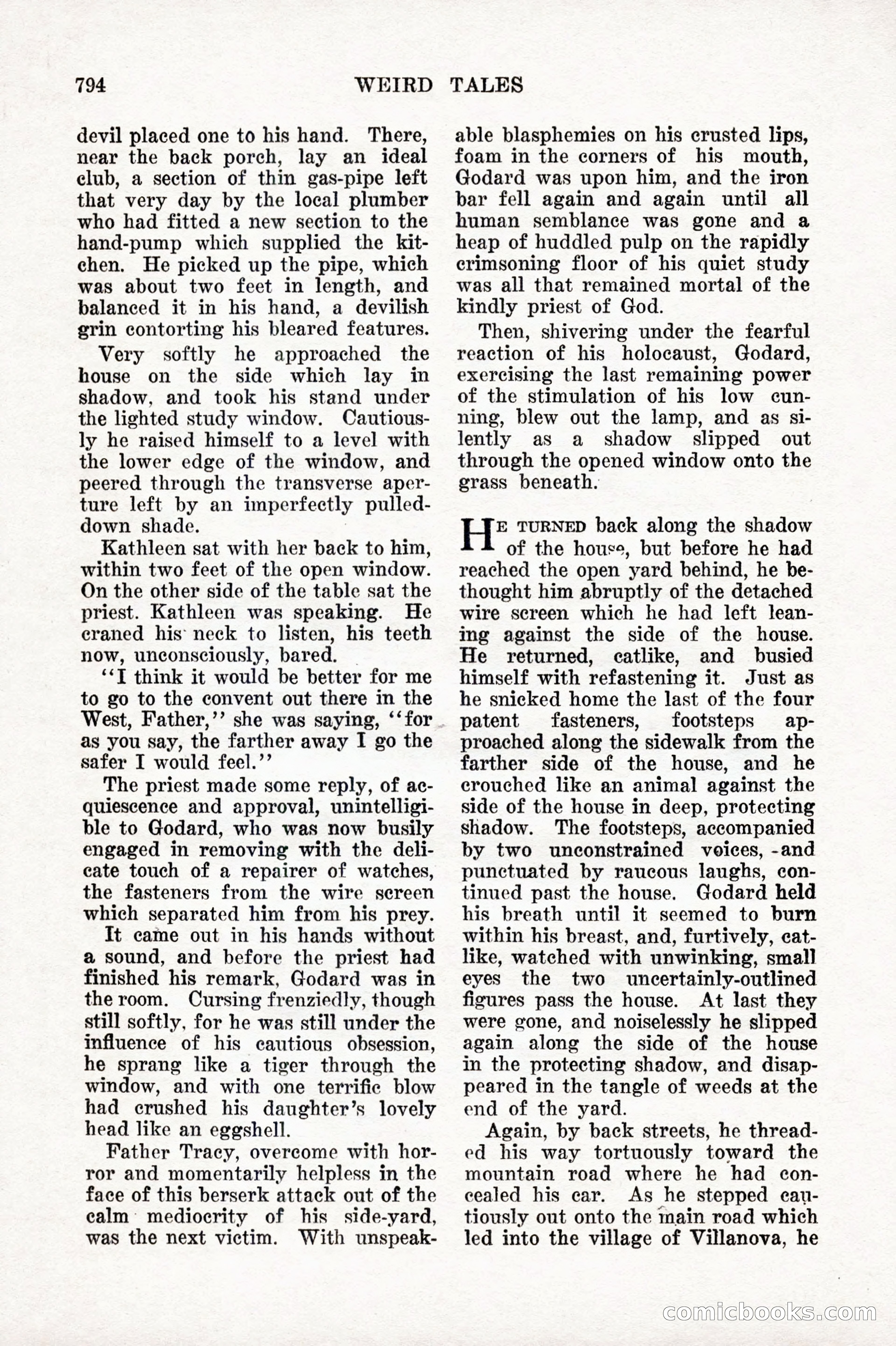 Weird Tales, Vol. IX No. 6 — page 76 of 148