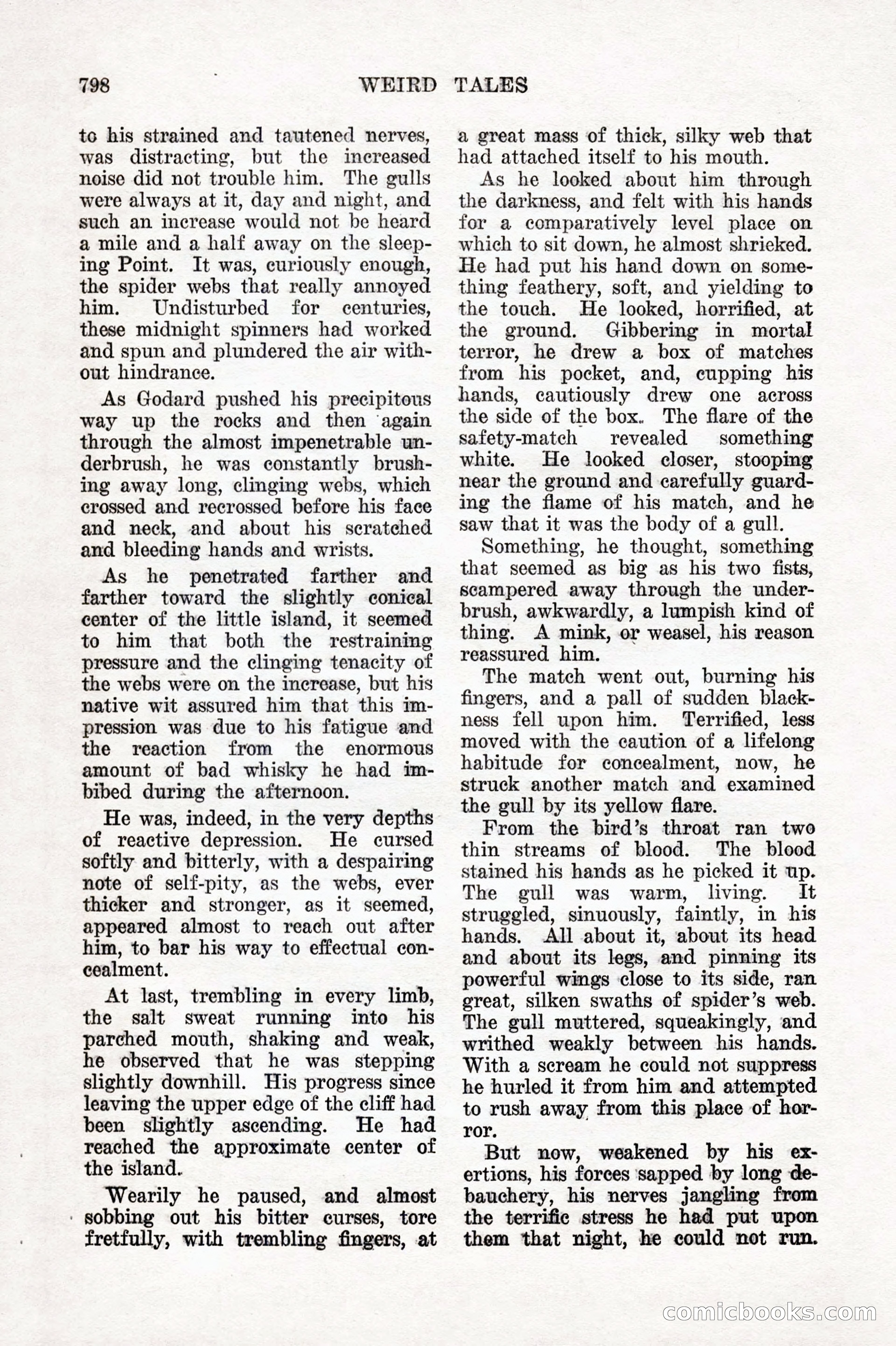 Weird Tales, Vol. IX No. 6 — page 80 of 148