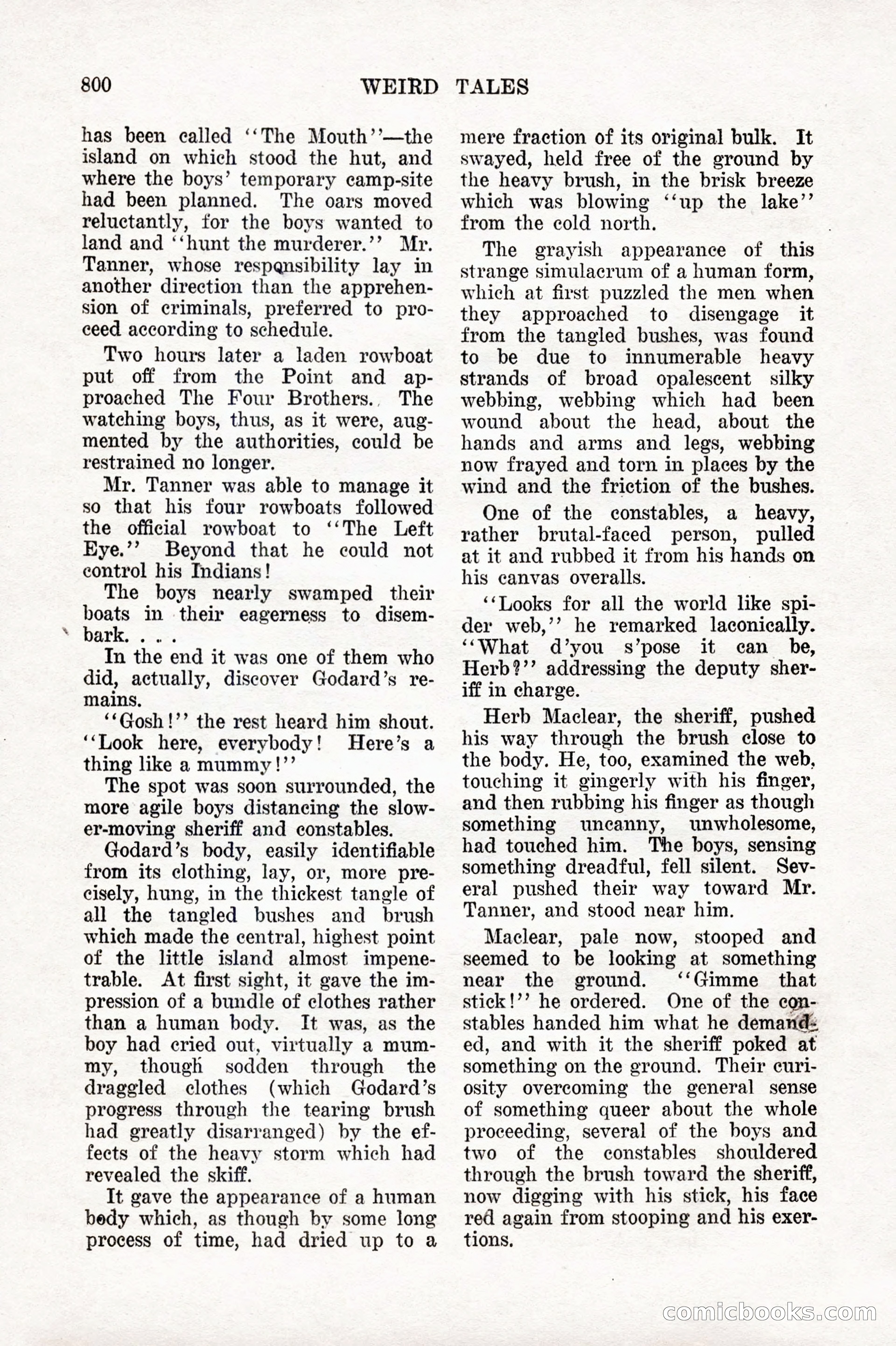 Weird Tales, Vol. IX No. 6 — page 82 of 148