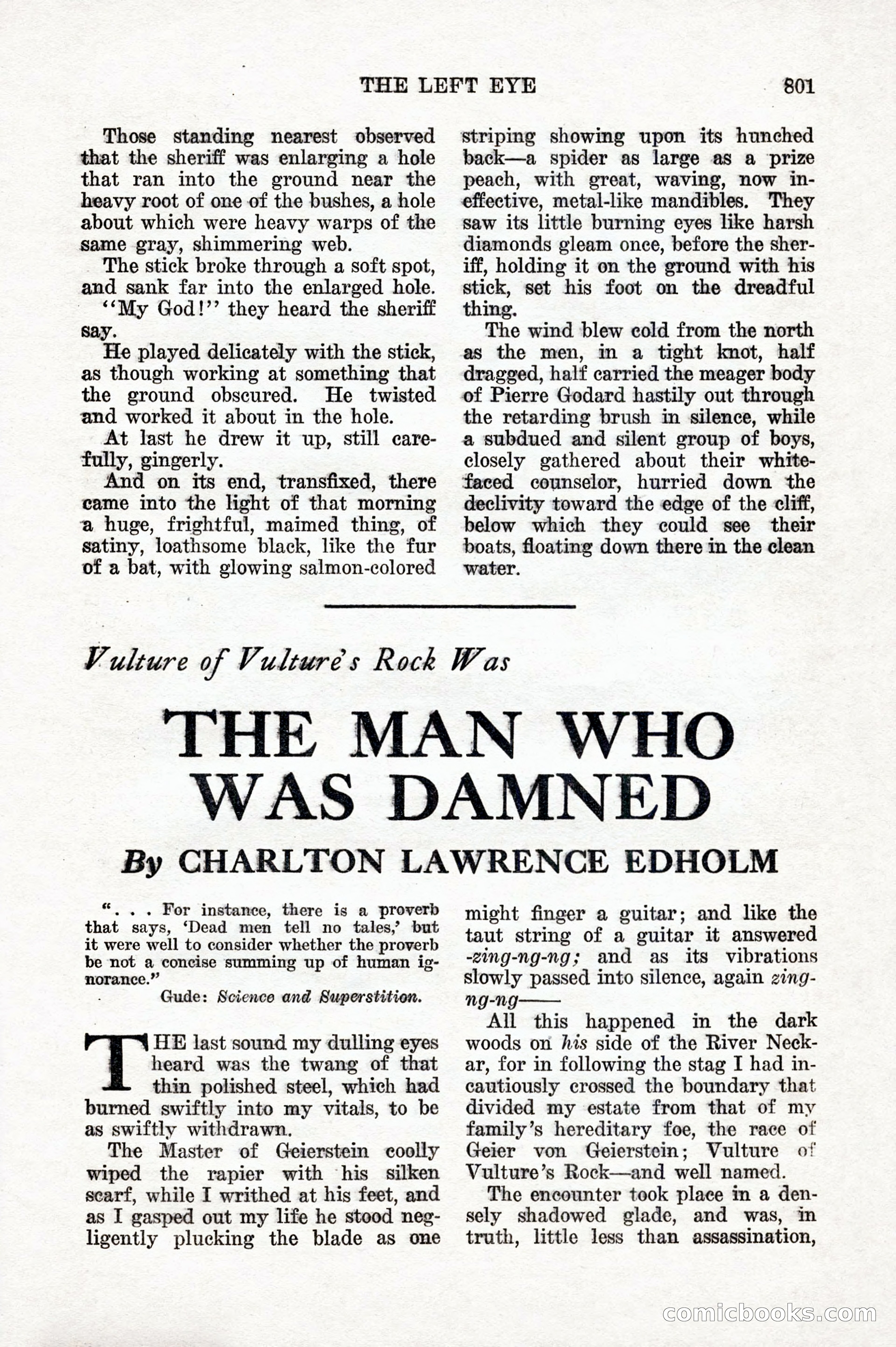 Weird Tales, Vol. IX No. 6 — page 83 of 148