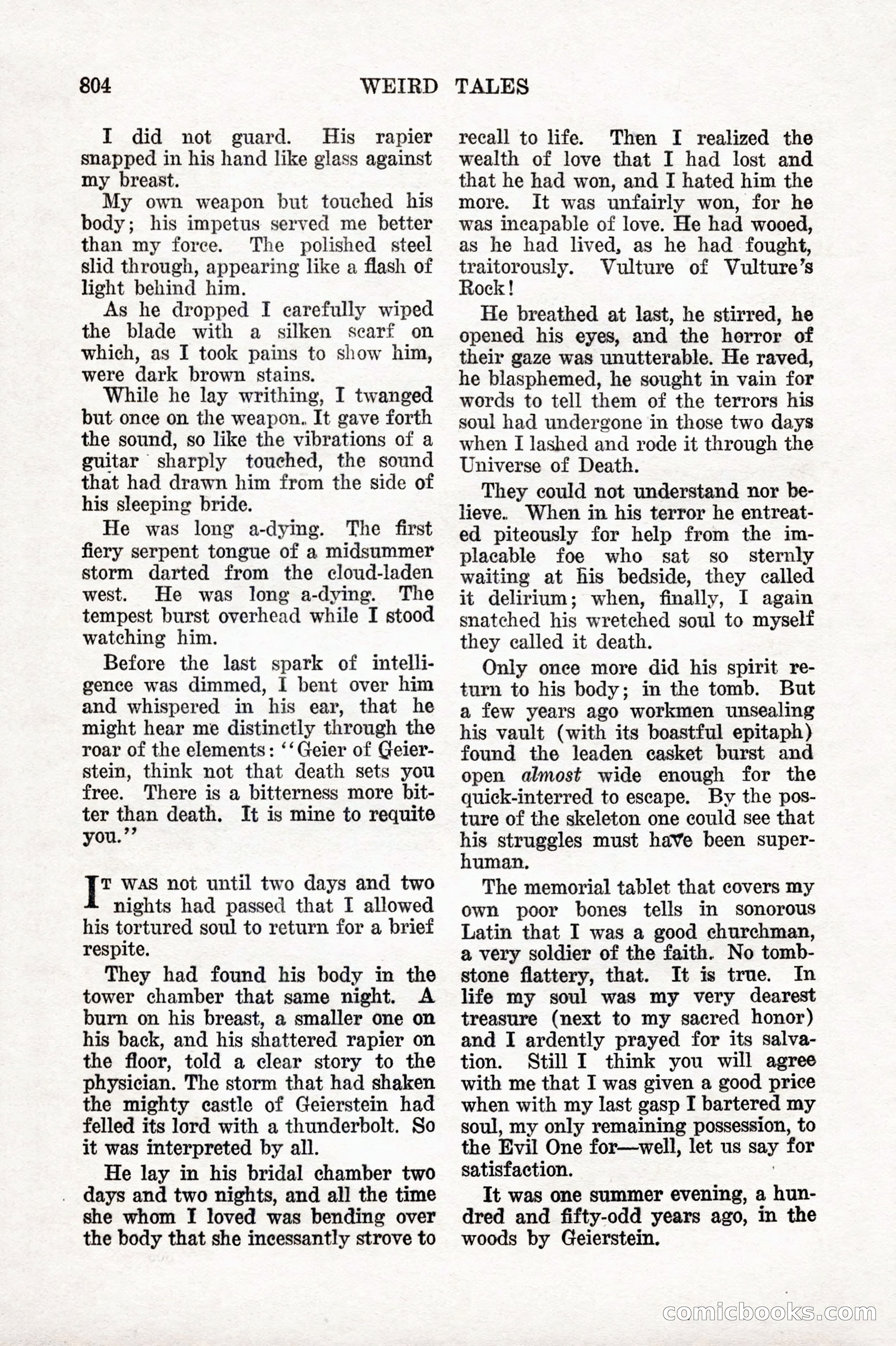 Weird Tales, Vol. IX No. 6 — page 86 of 148