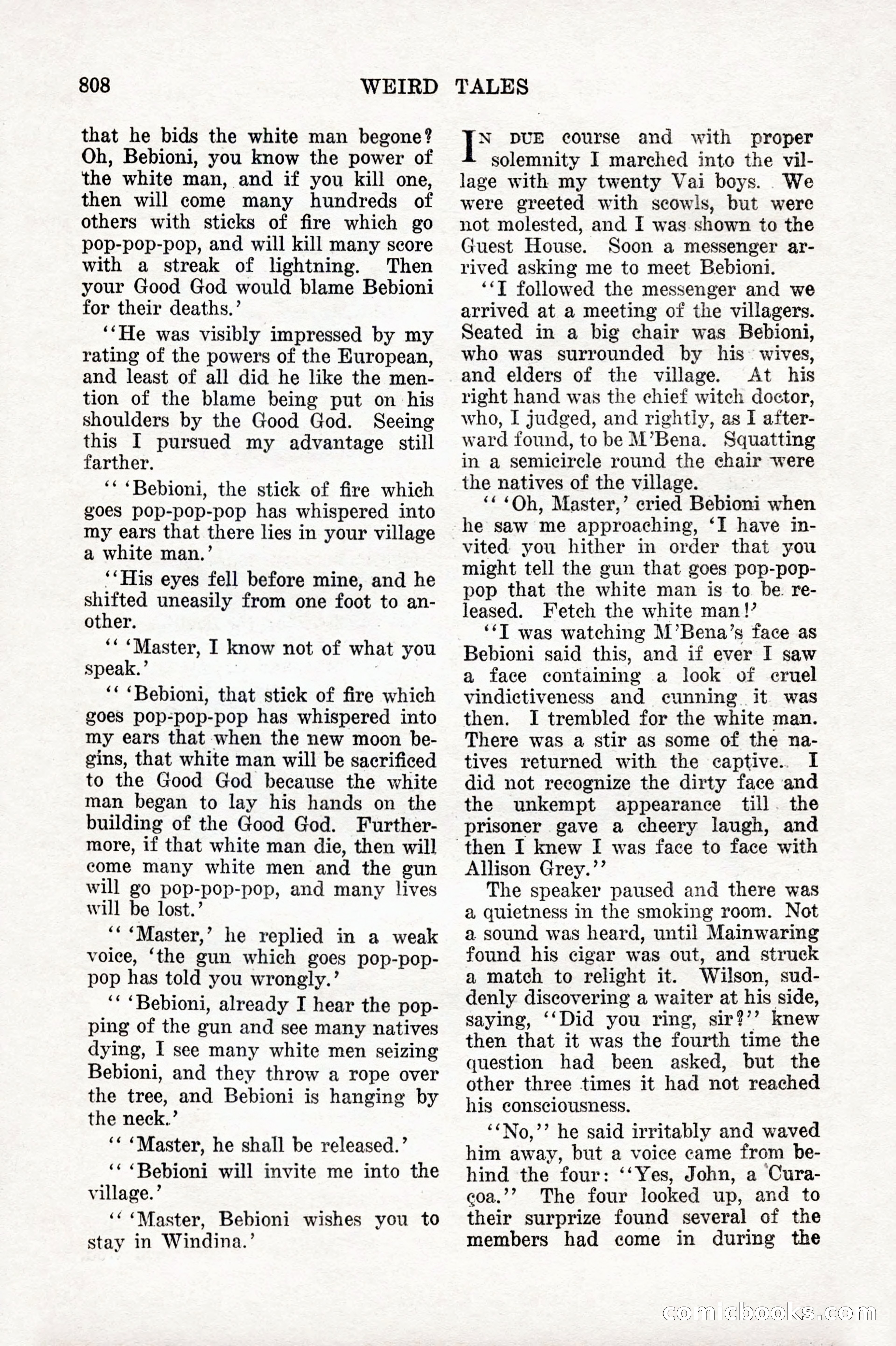 Weird Tales, Vol. IX No. 6 — page 90 of 148