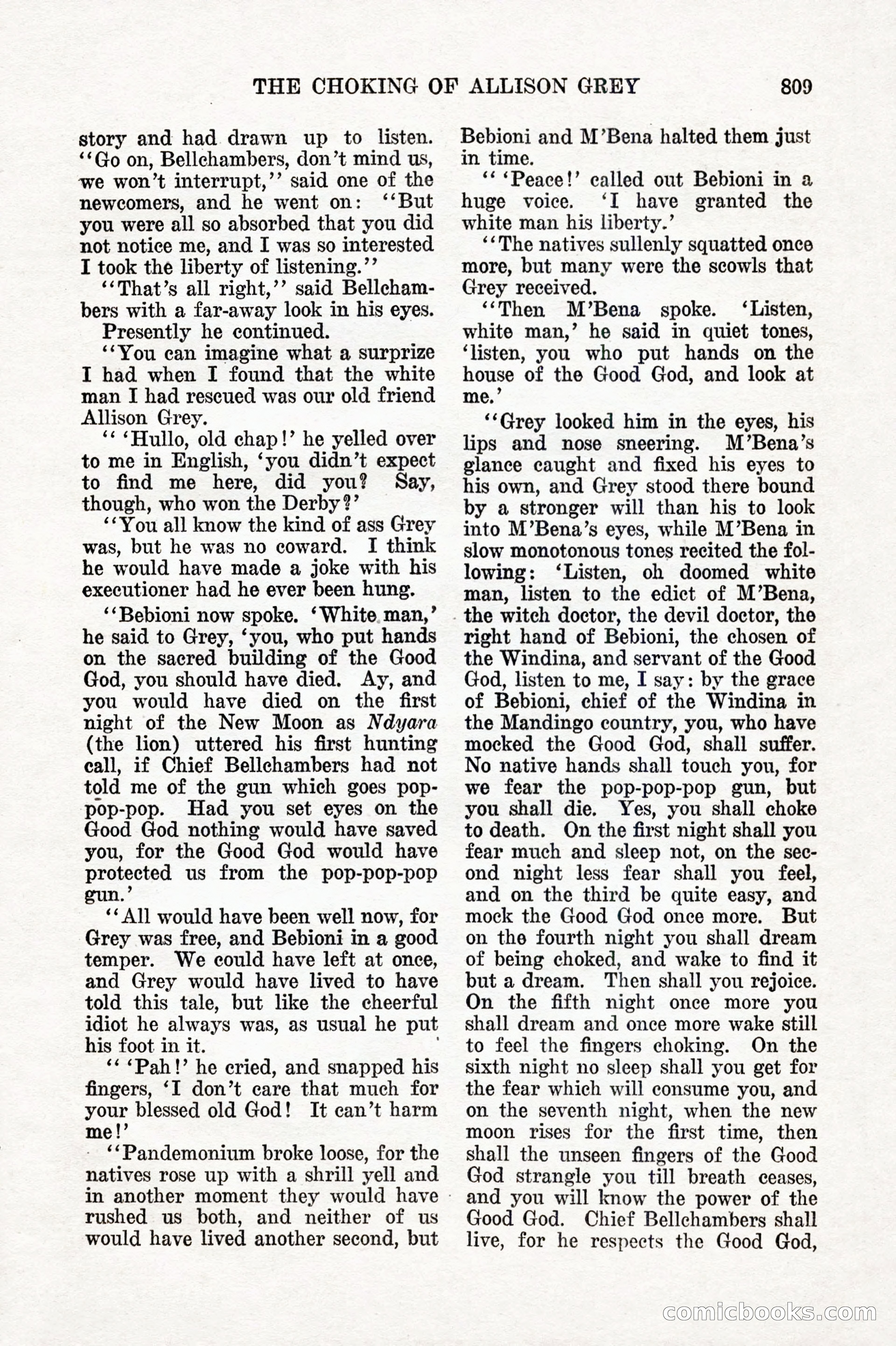 Weird Tales, Vol. IX No. 6 — page 91 of 148