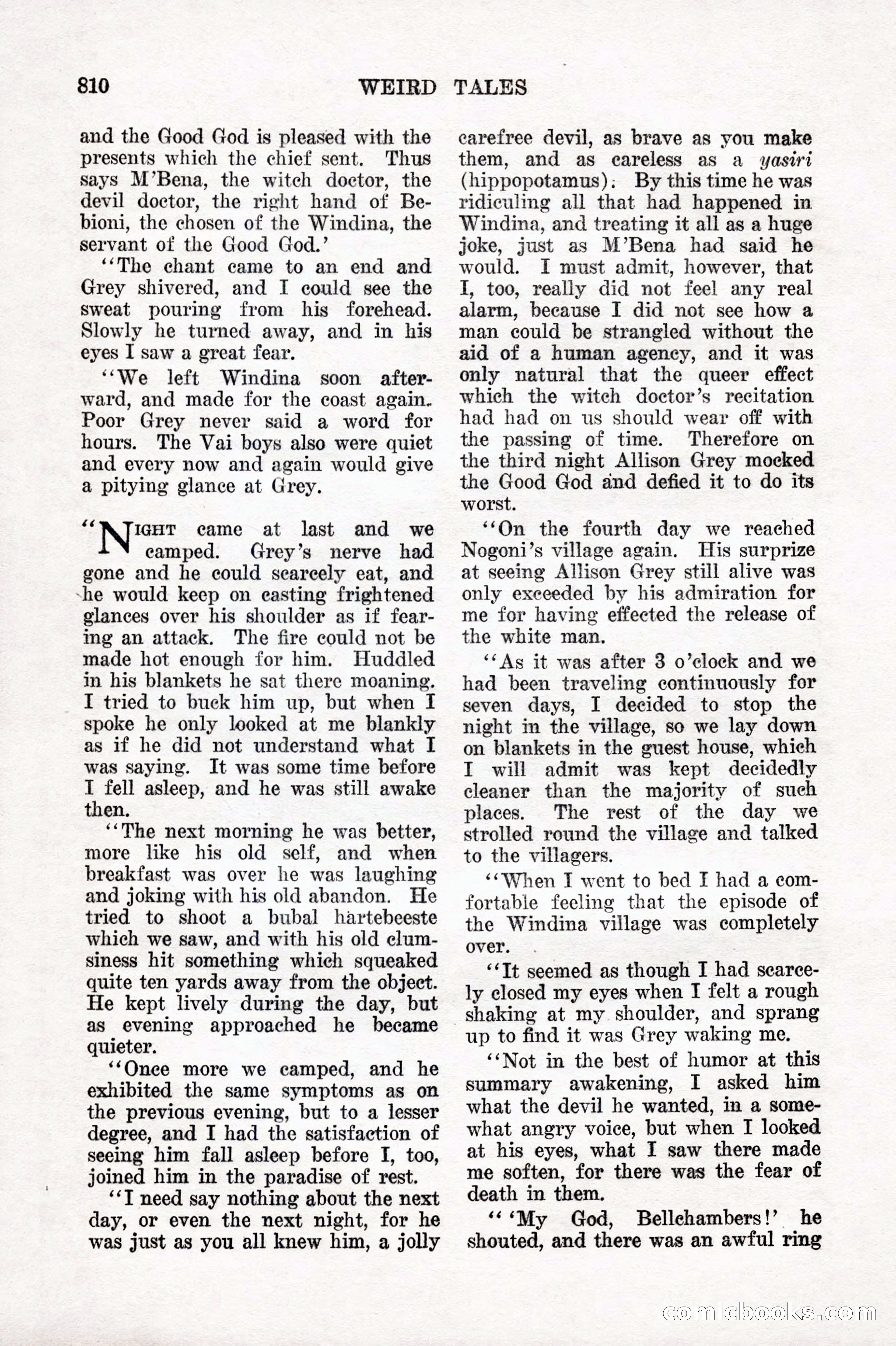Weird Tales, Vol. IX No. 6 — page 92 of 148