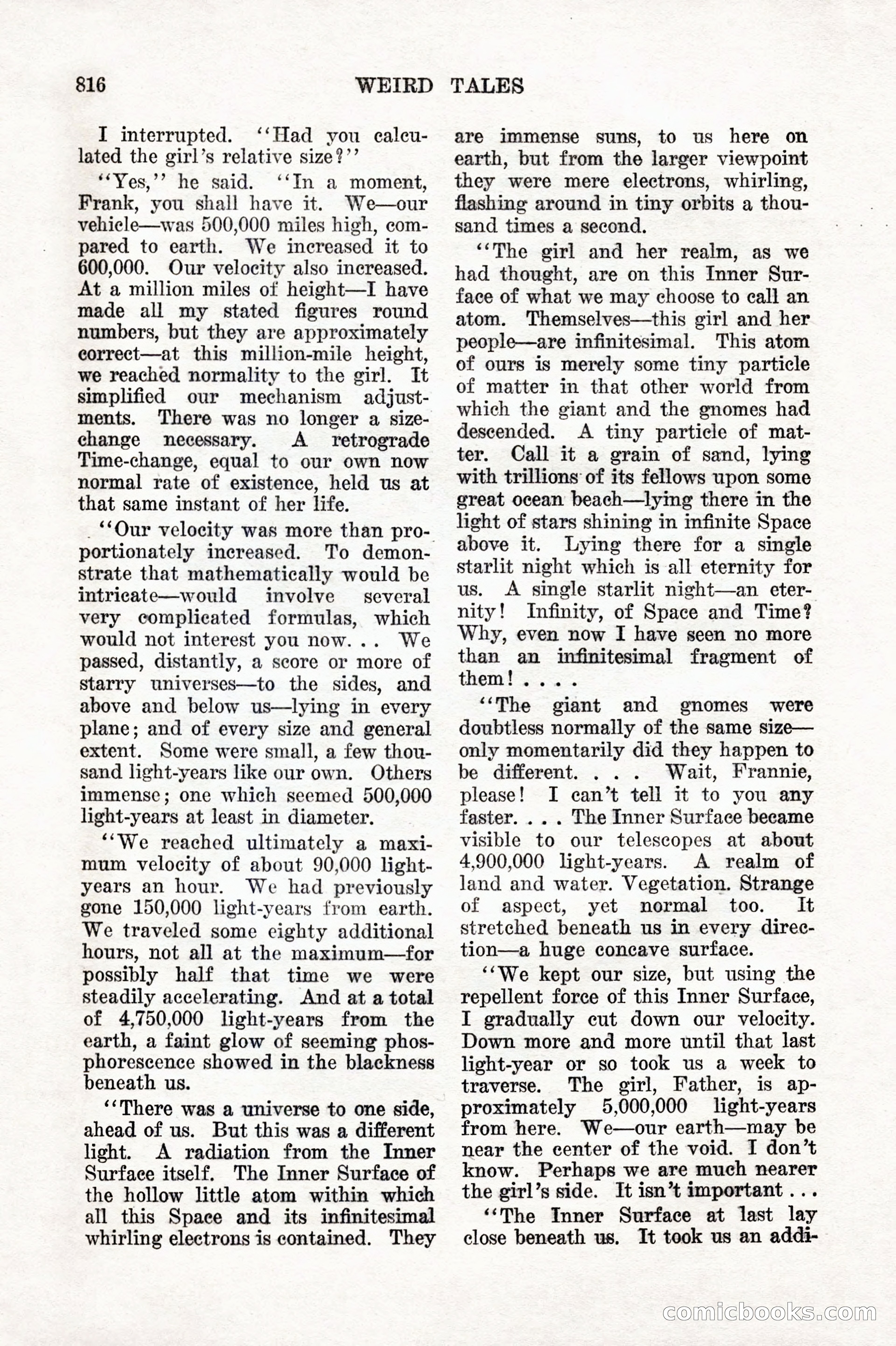 Weird Tales, Vol. IX No. 6 — page 98 of 148