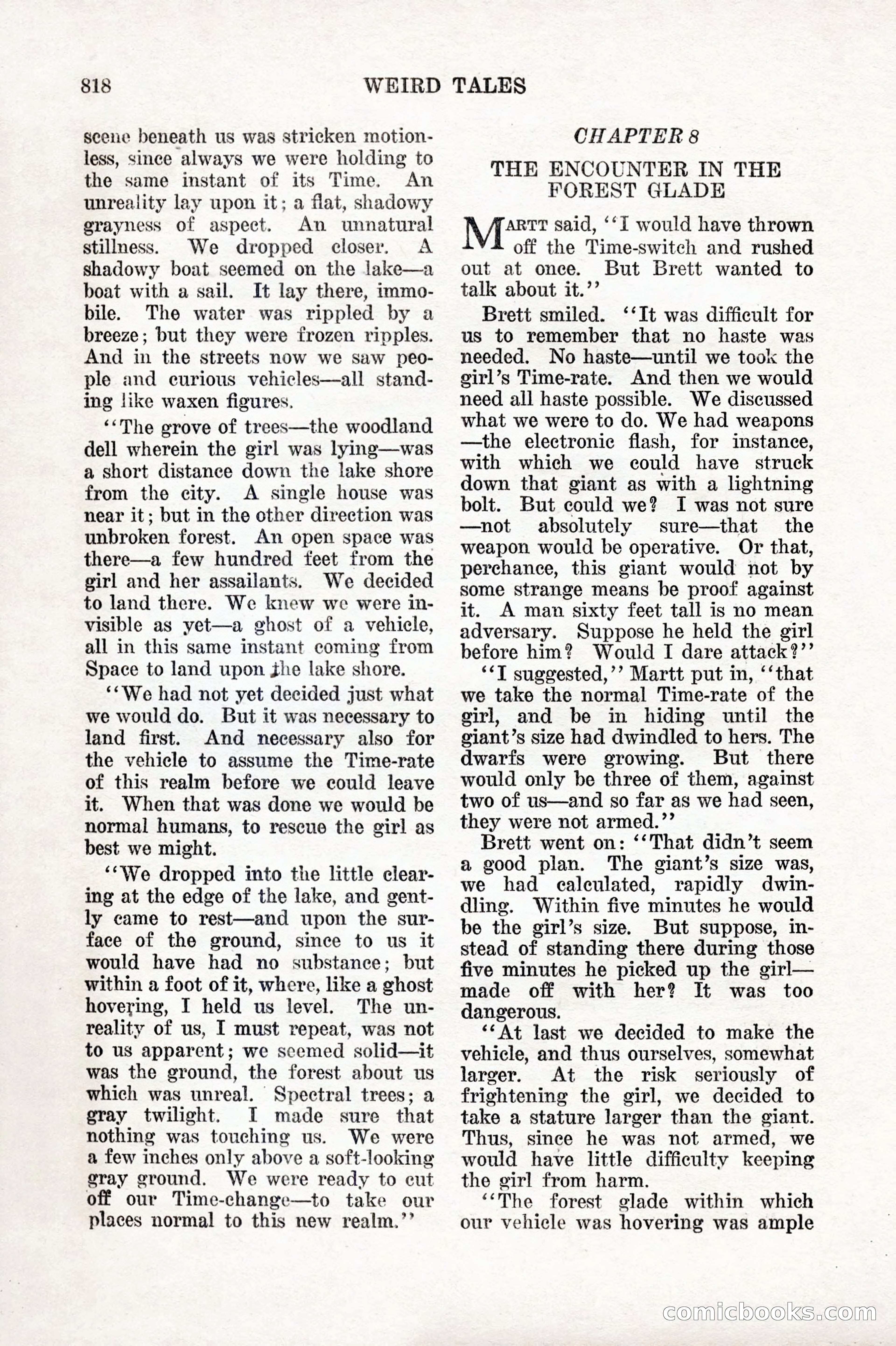 Weird Tales, Vol. IX No. 6 — page 100 of 148