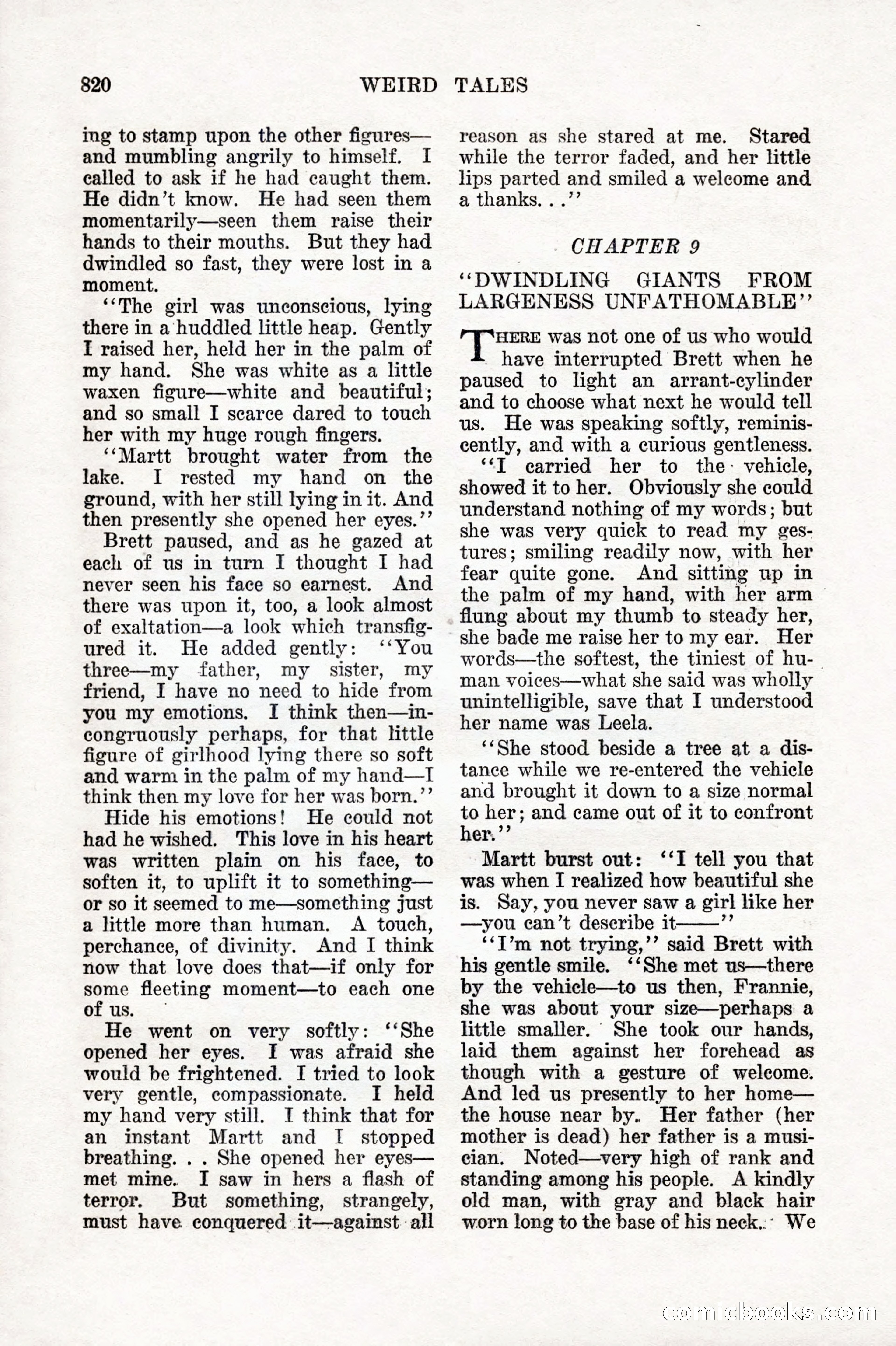 Weird Tales, Vol. IX No. 6 — page 102 of 148