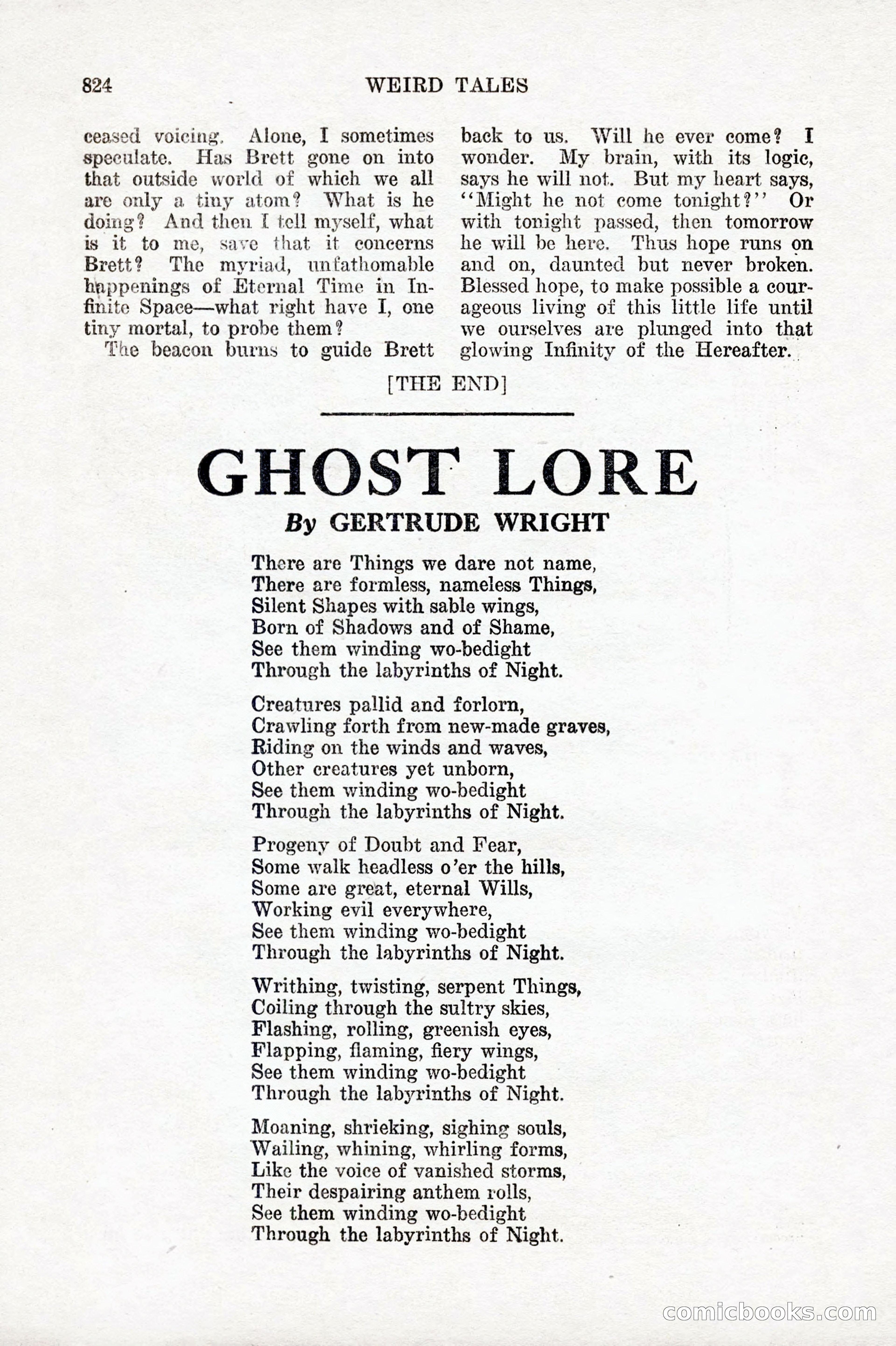 Weird Tales, Vol. IX No. 6 — page 106 of 148