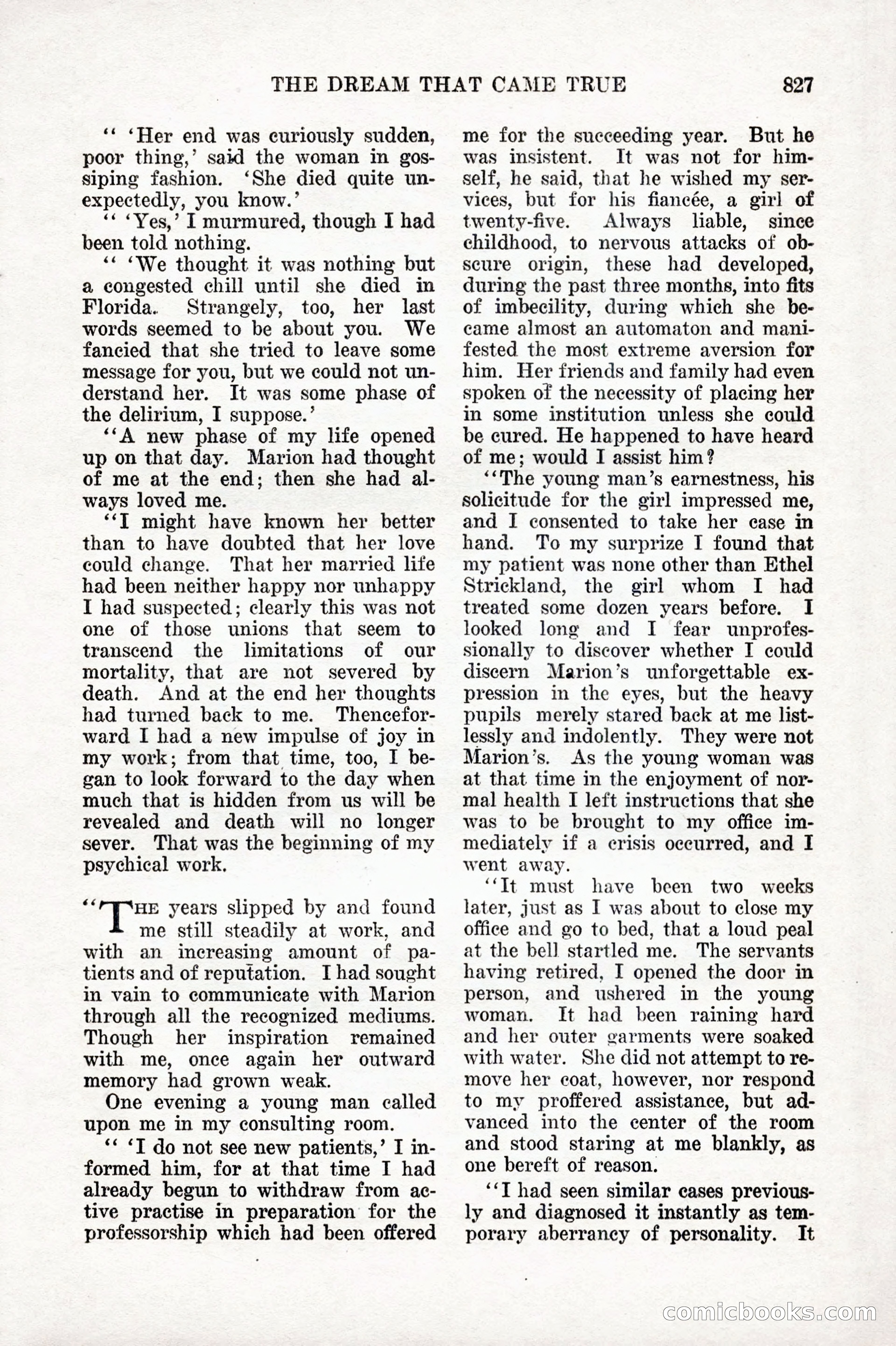 Weird Tales, Vol. IX No. 6 — page 109 of 148
