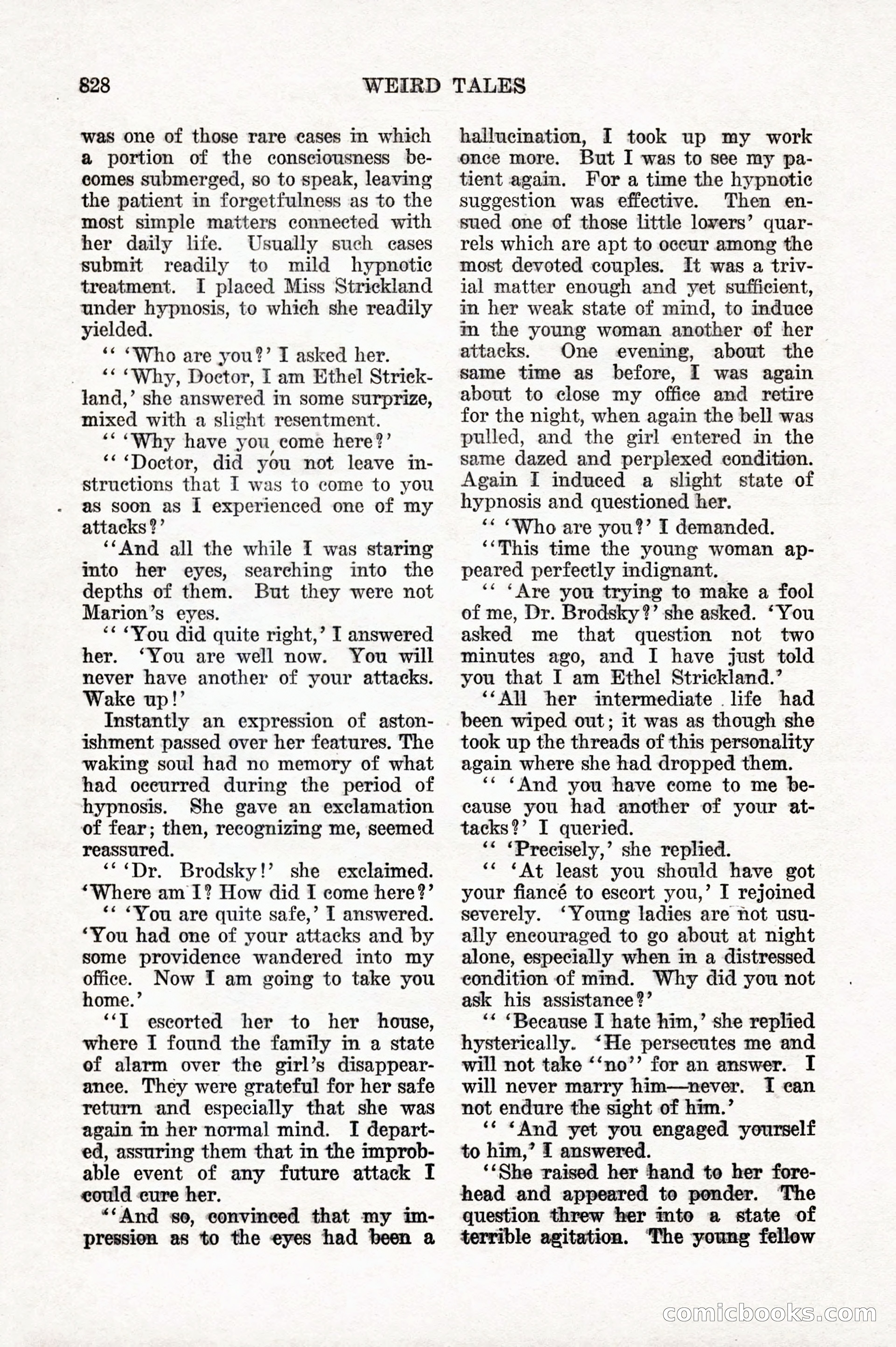 Weird Tales, Vol. IX No. 6 — page 110 of 148