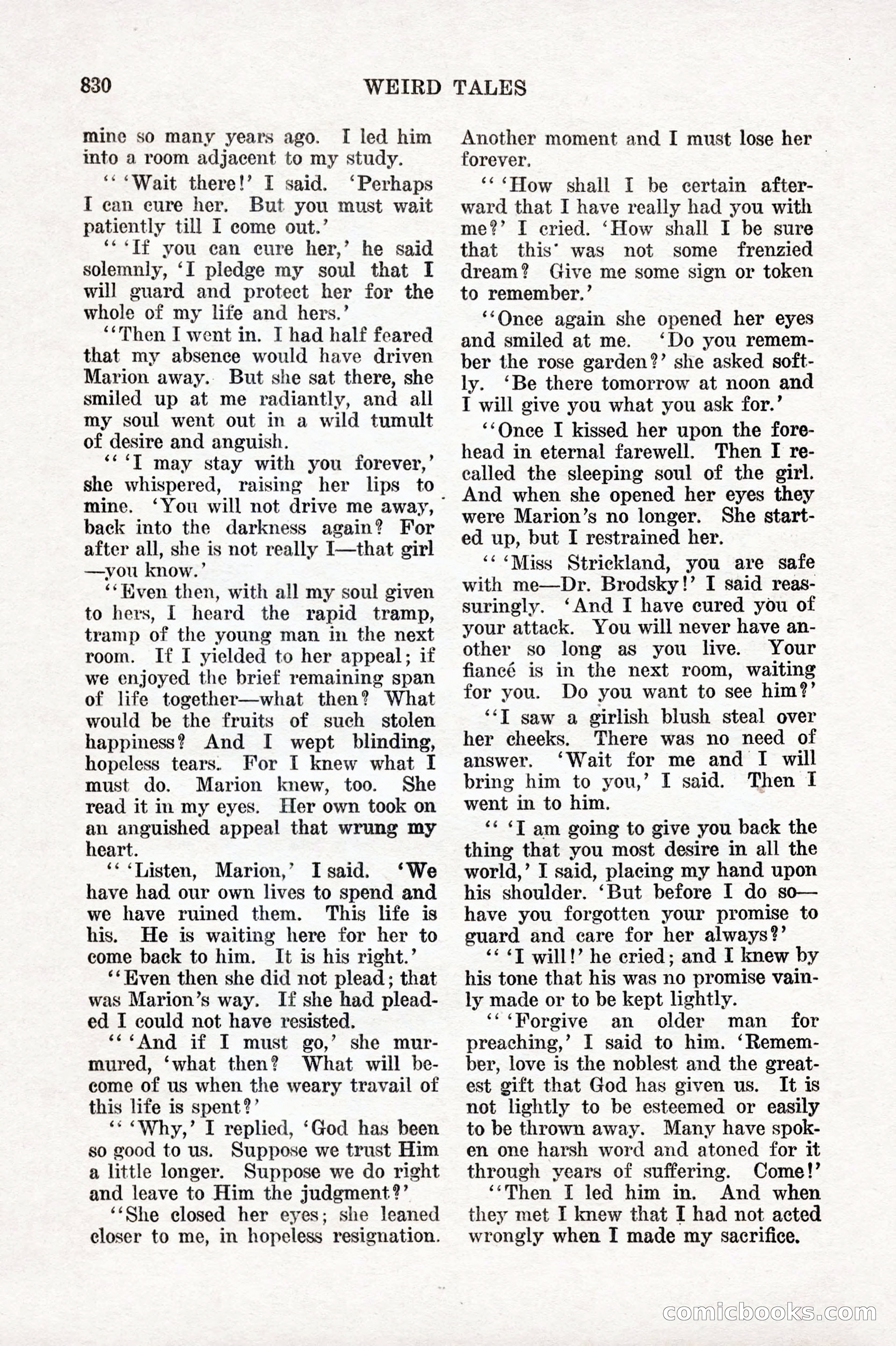 Weird Tales, Vol. IX No. 6 — page 112 of 148