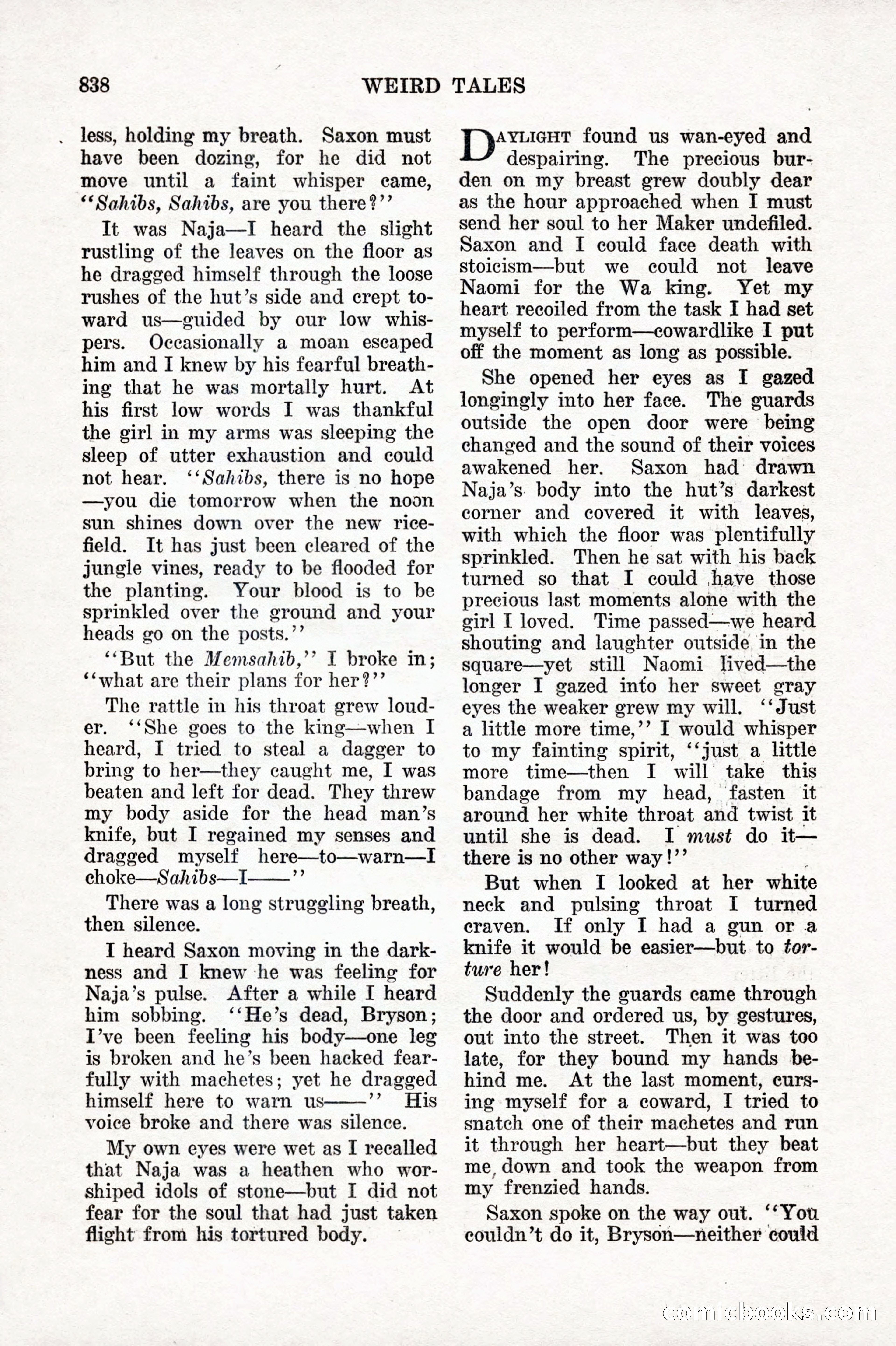 Weird Tales, Vol. IX No. 6 — page 120 of 148