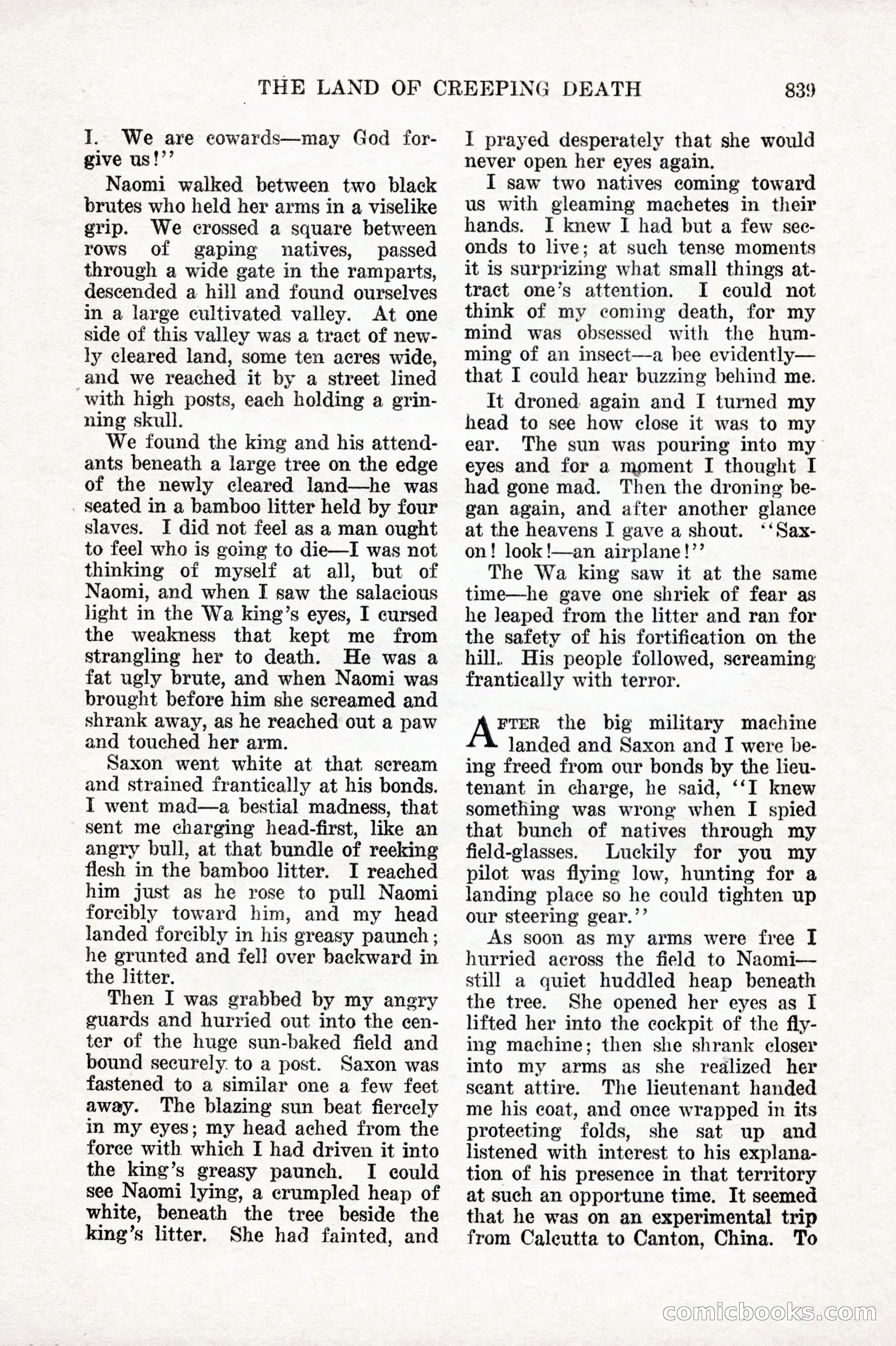 Weird Tales, Vol. IX No. 6 — page 121 of 148