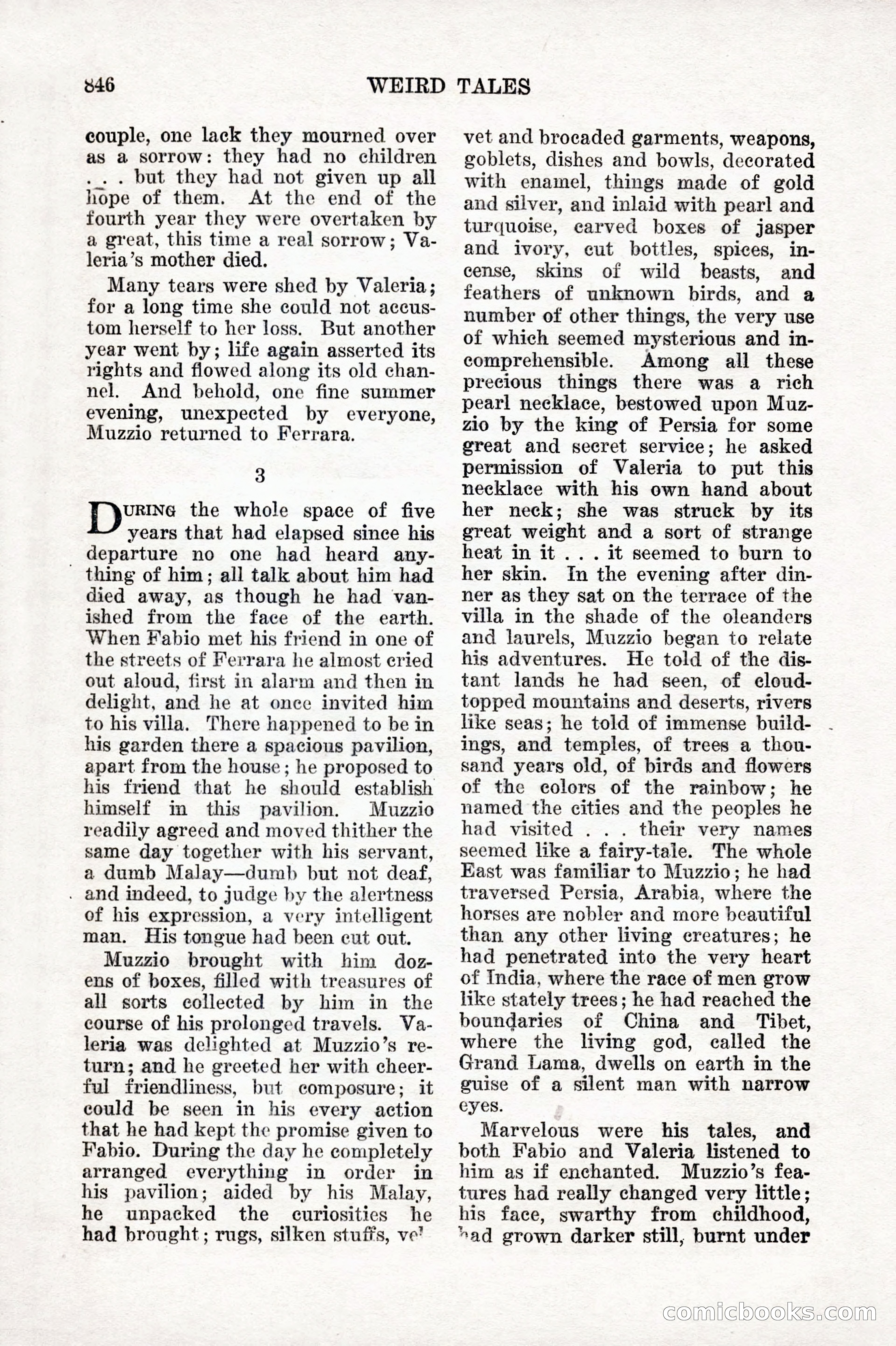 Weird Tales, Vol. IX No. 6 — page 128 of 148