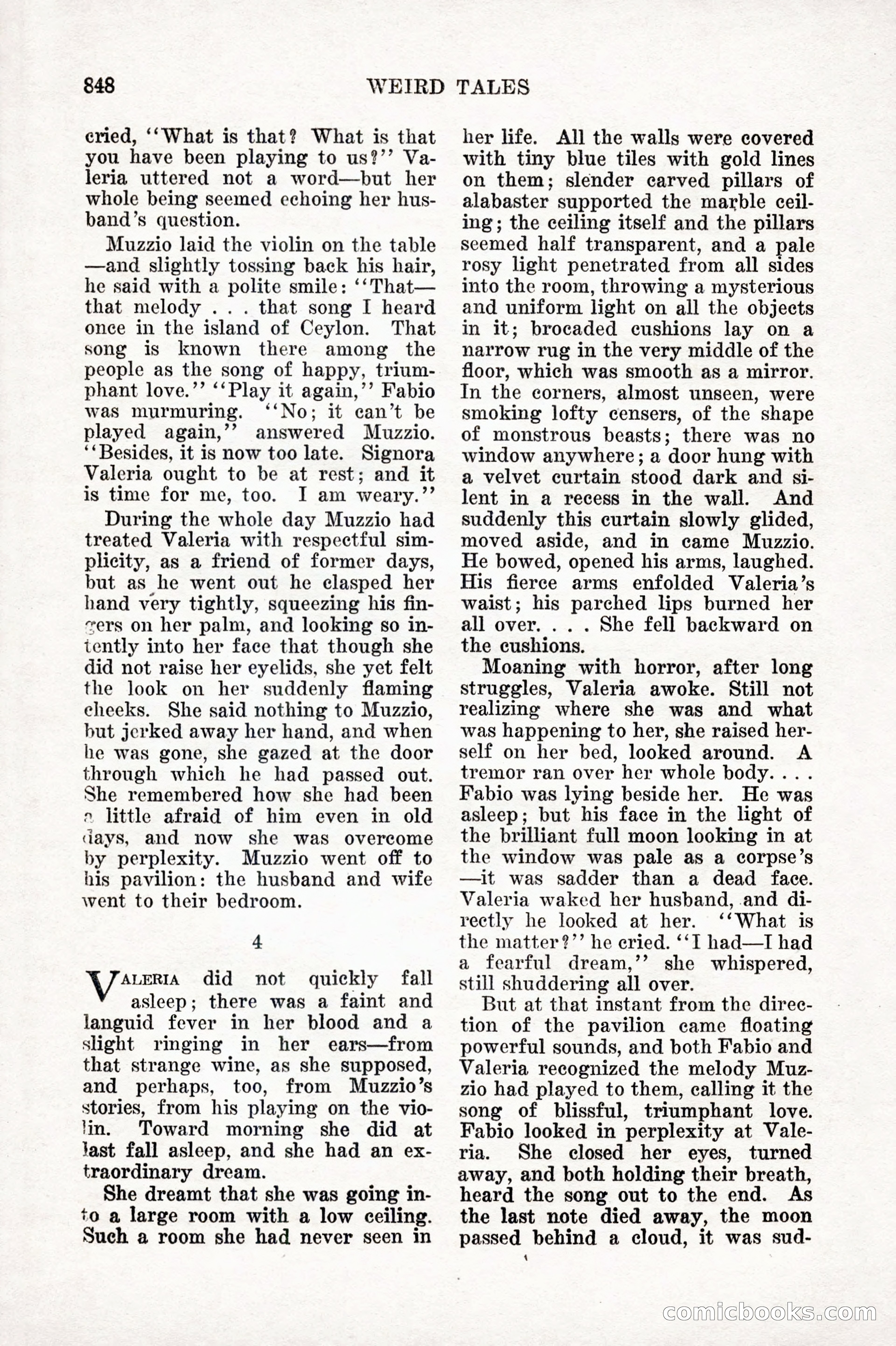 Weird Tales, Vol. IX No. 6 — page 130 of 148
