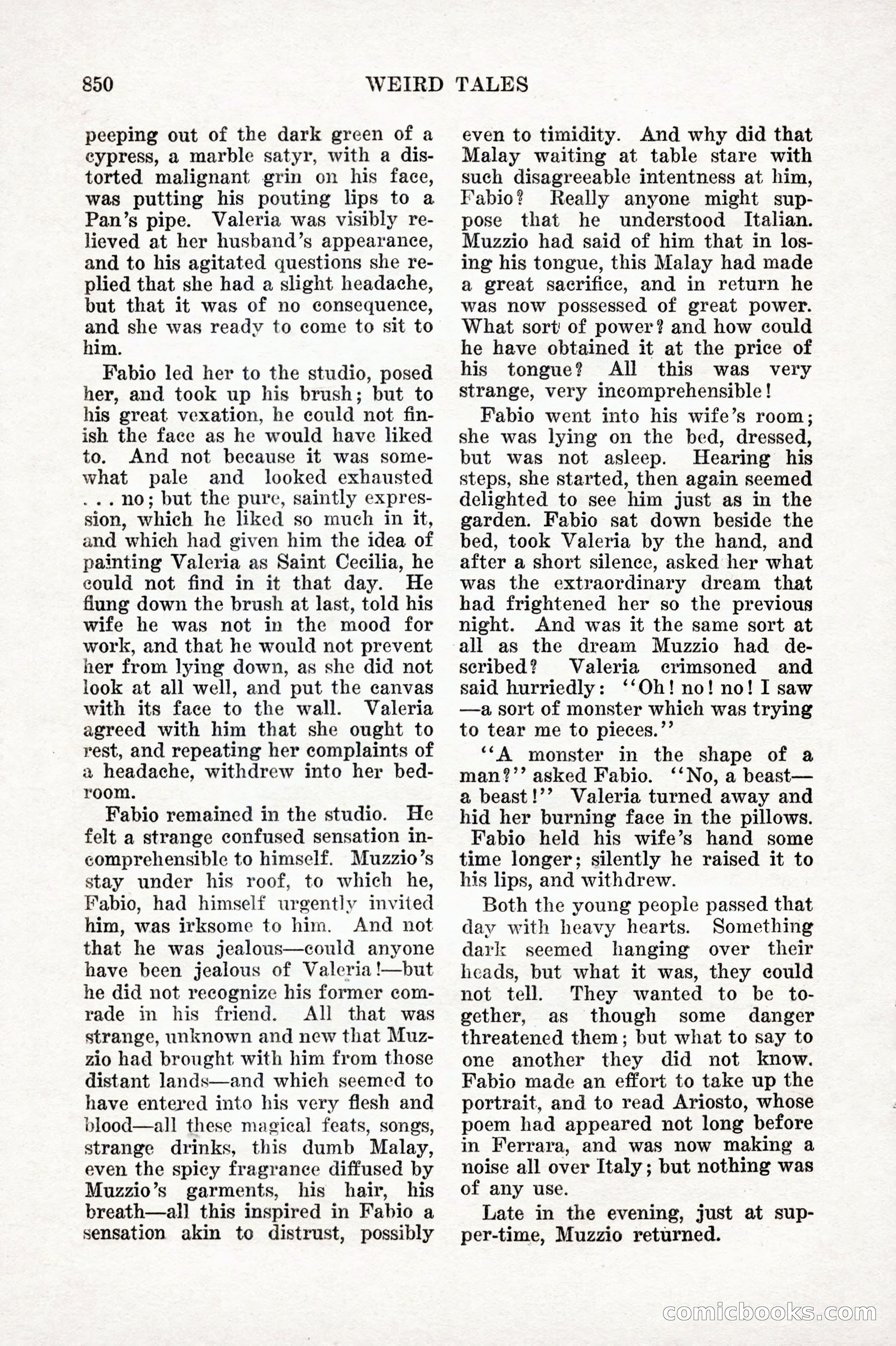 Weird Tales, Vol. IX No. 6 — page 132 of 148