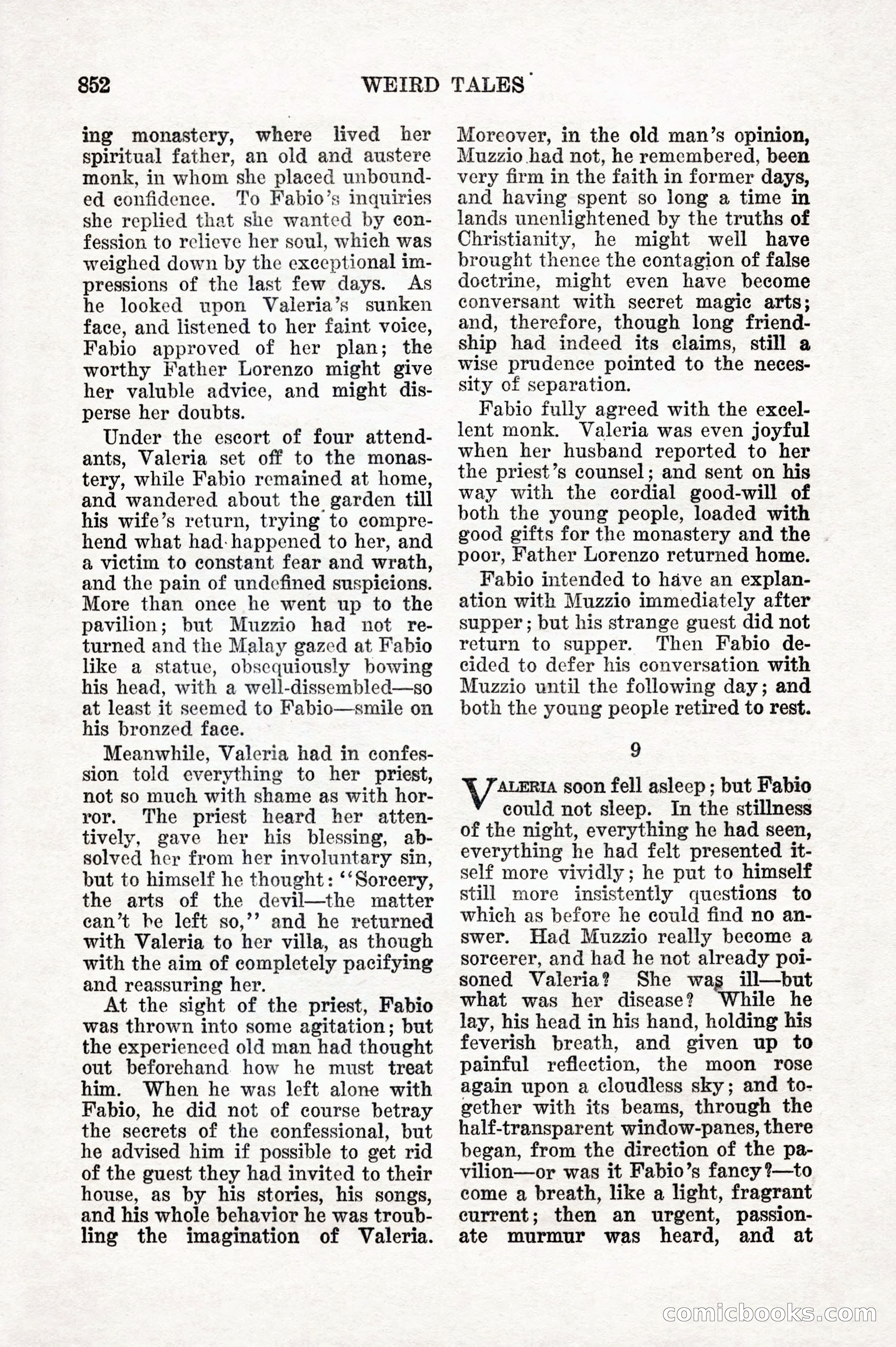 Weird Tales, Vol. IX No. 6 — page 134 of 148