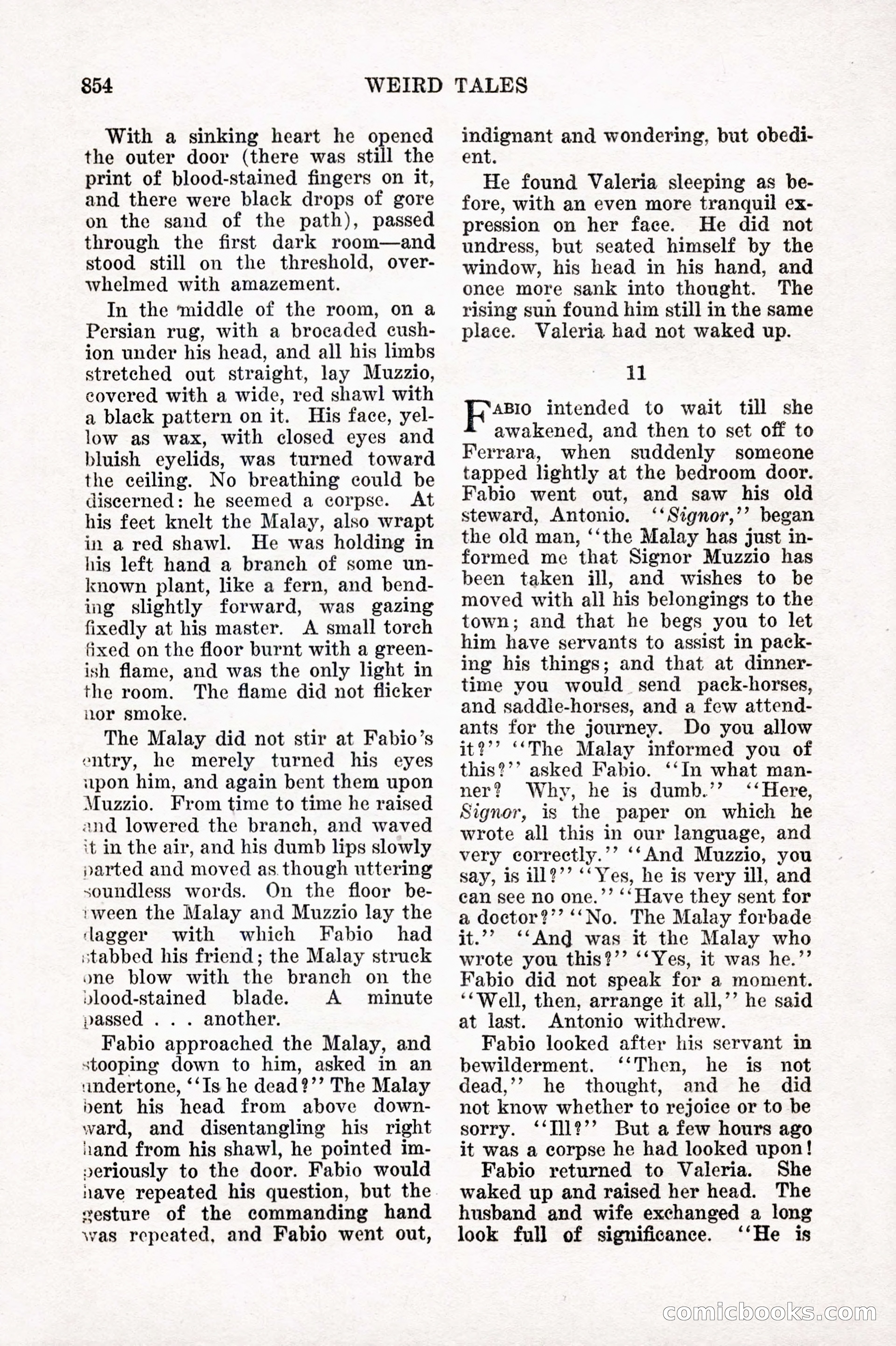 Weird Tales, Vol. IX No. 6 — page 136 of 148