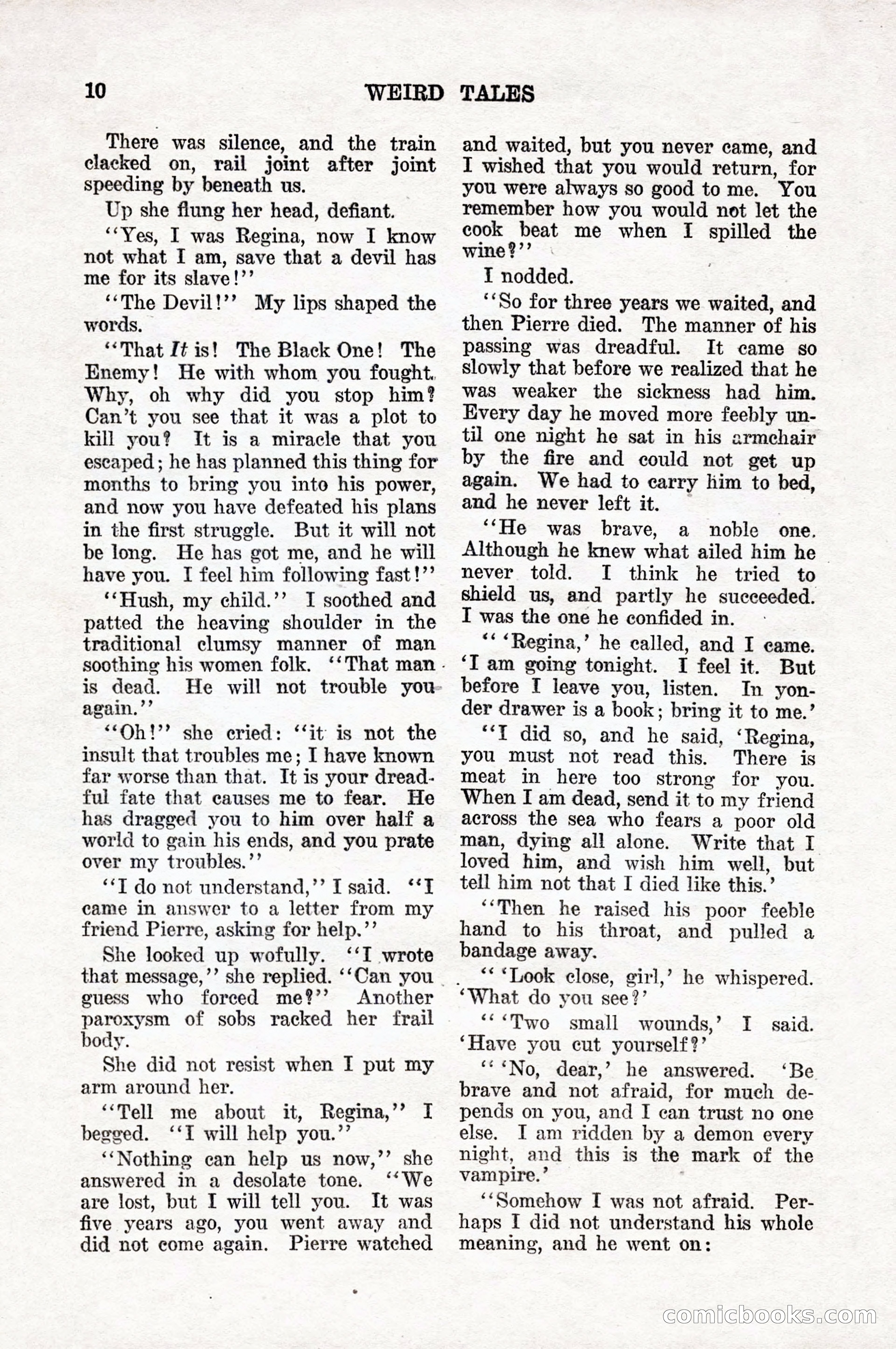 Weird Tales, Vol. 10, No. 1 — page 12 of 148