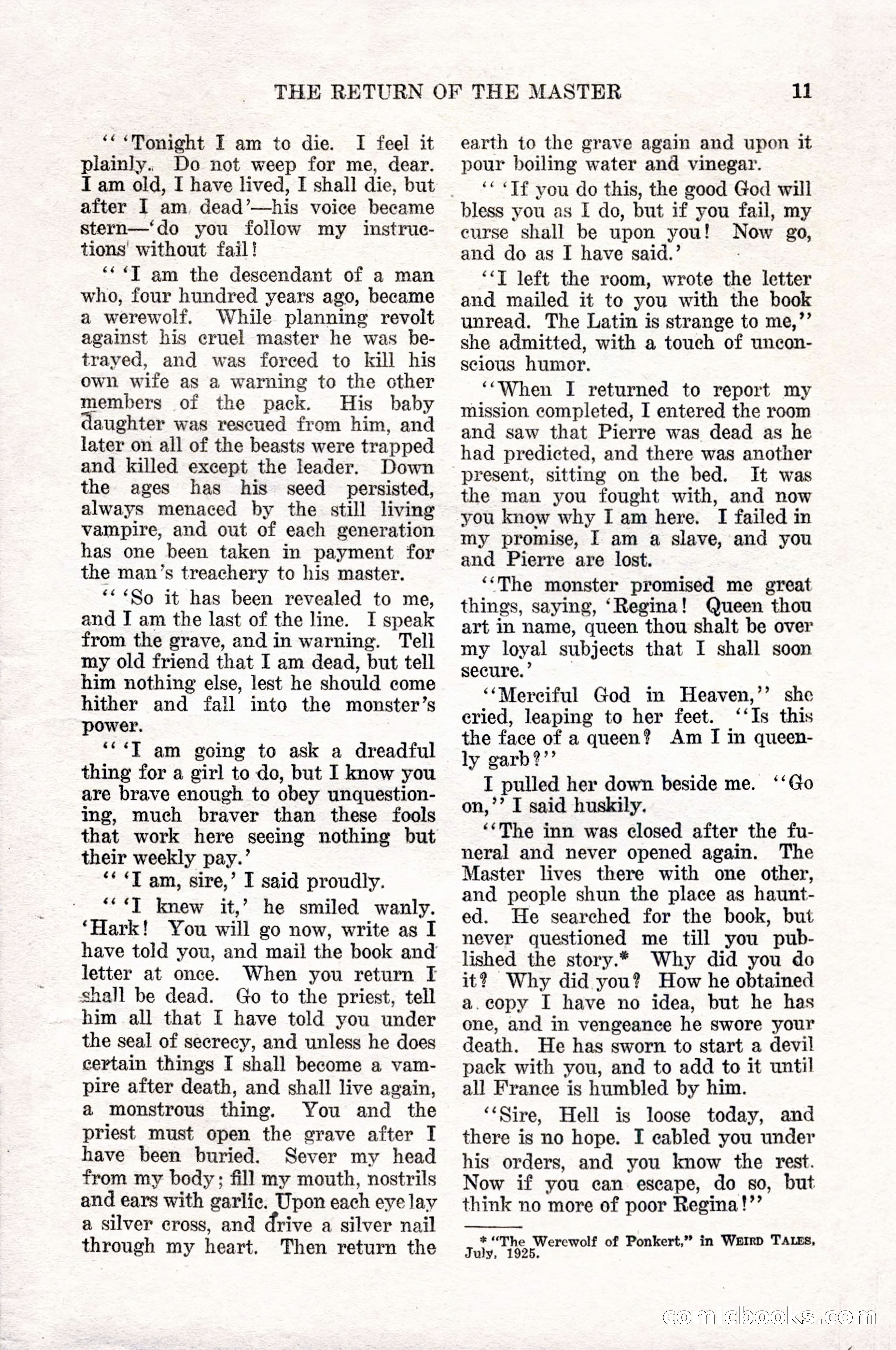 Weird Tales, Vol. 10, No. 1 — page 13 of 148