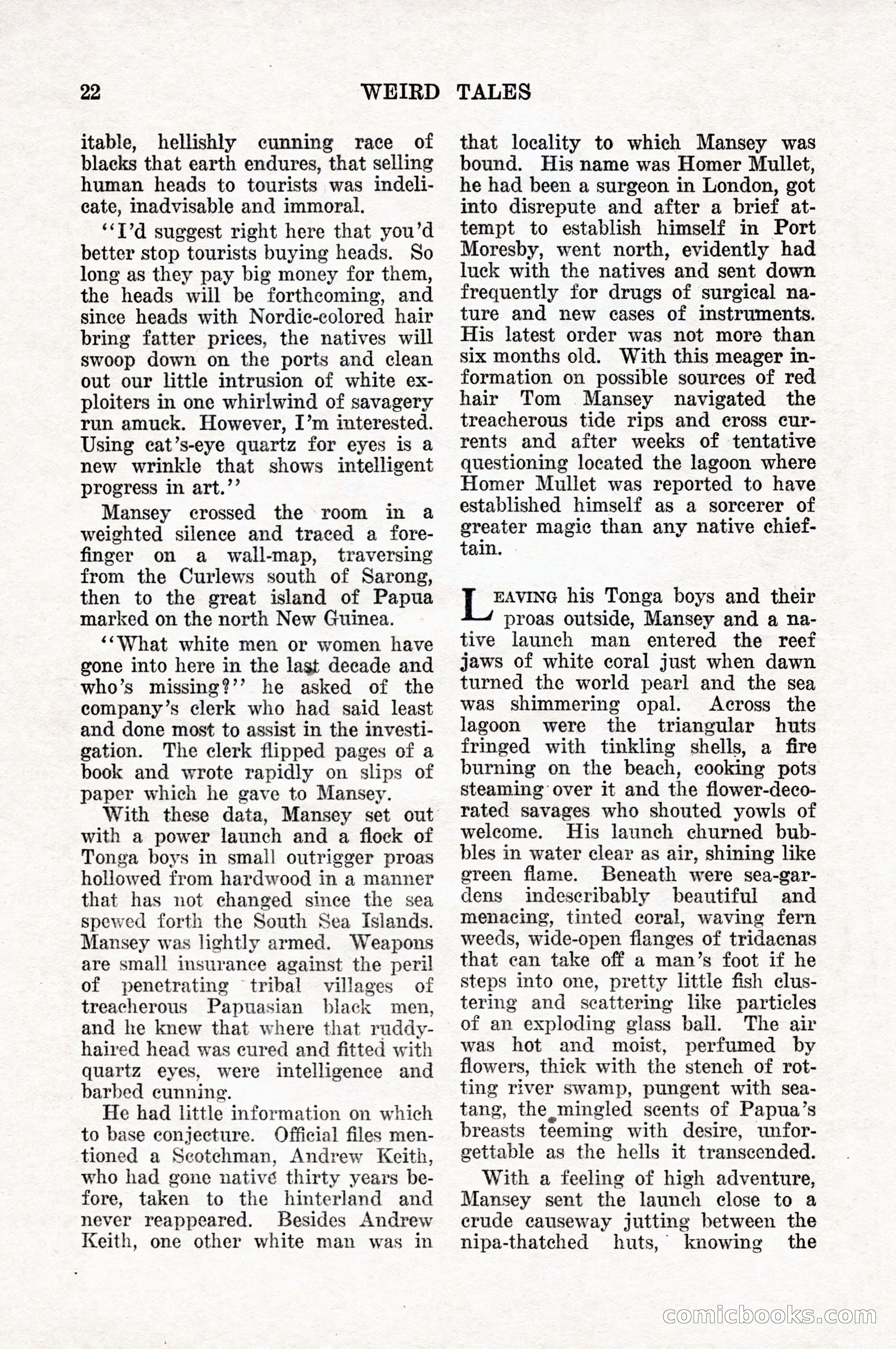 Weird Tales, Vol. 10, No. 1 — page 24 of 148