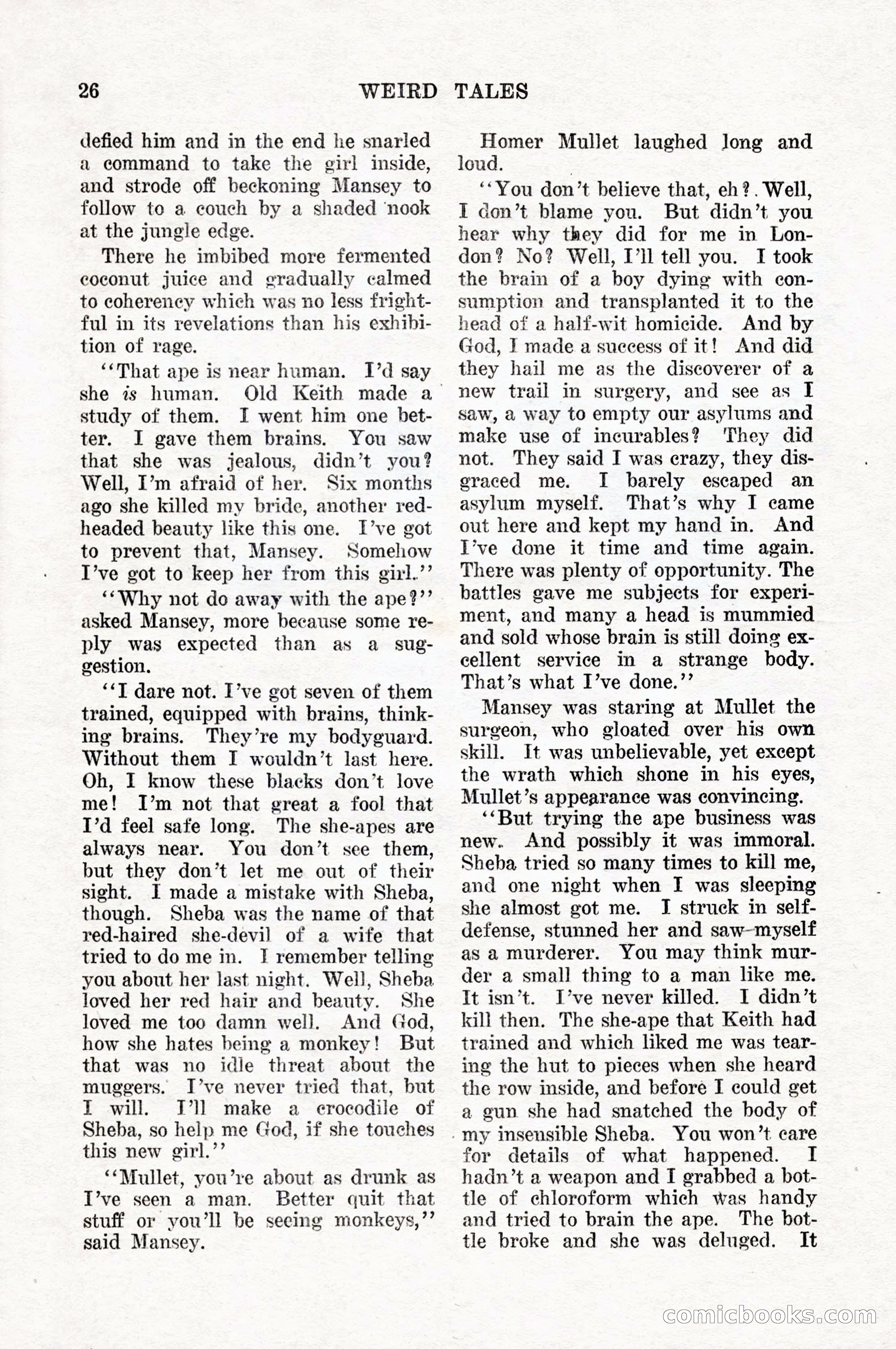Weird Tales, Vol. 10, No. 1 — page 28 of 148