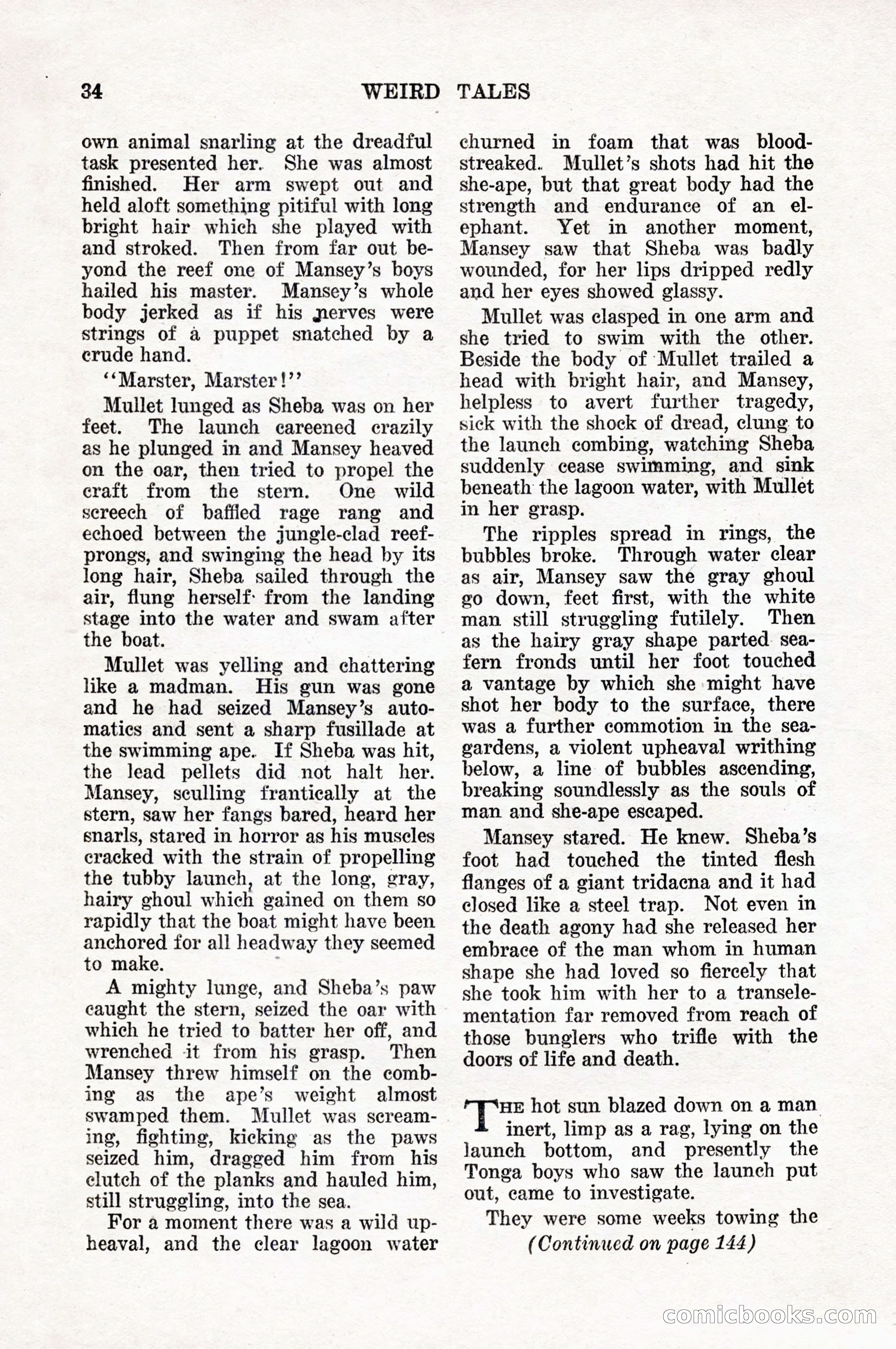 Weird Tales, Vol. 10, No. 1 — page 36 of 148