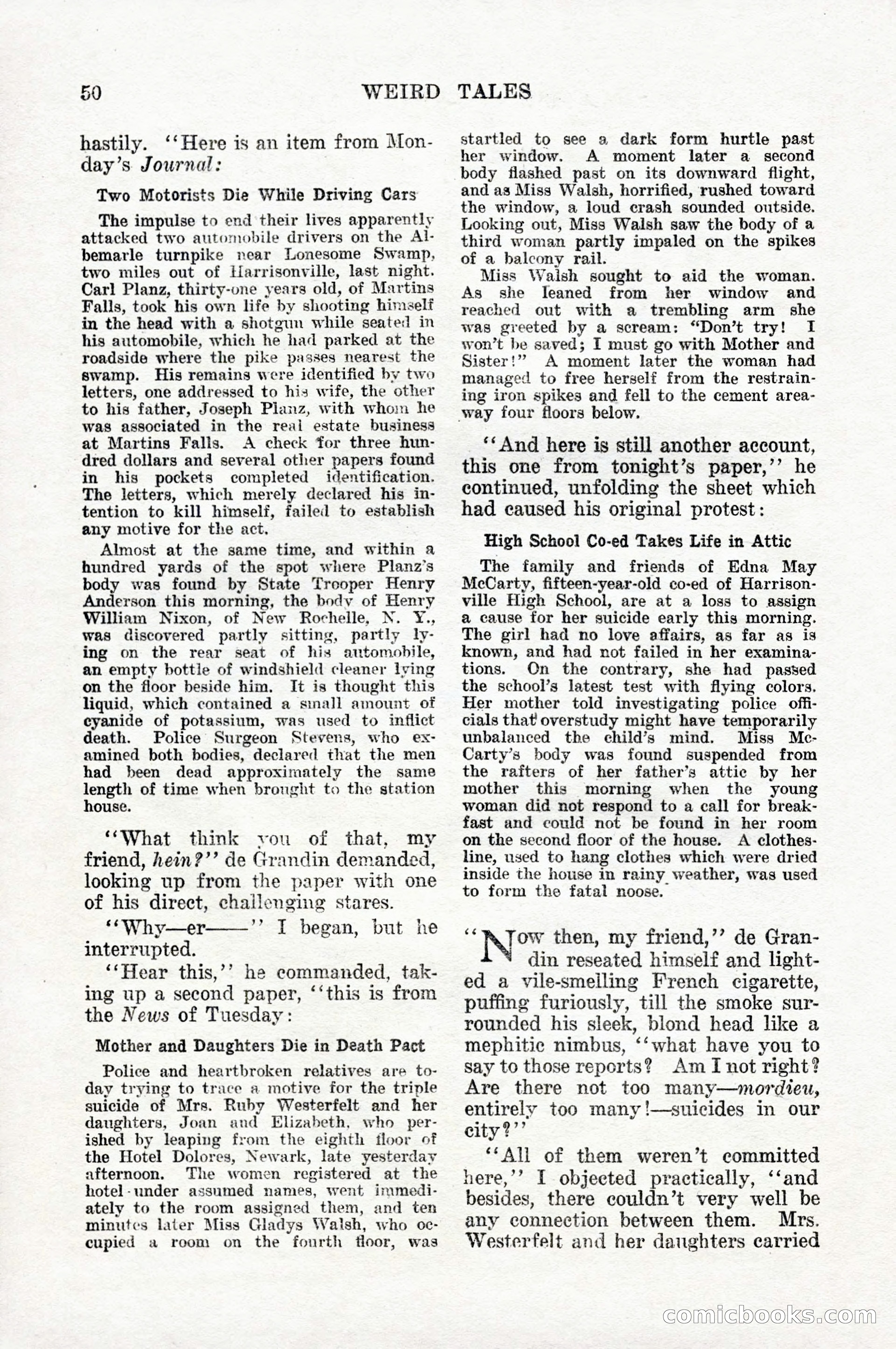 Weird Tales, Vol. 10, No. 1 — page 52 of 148
