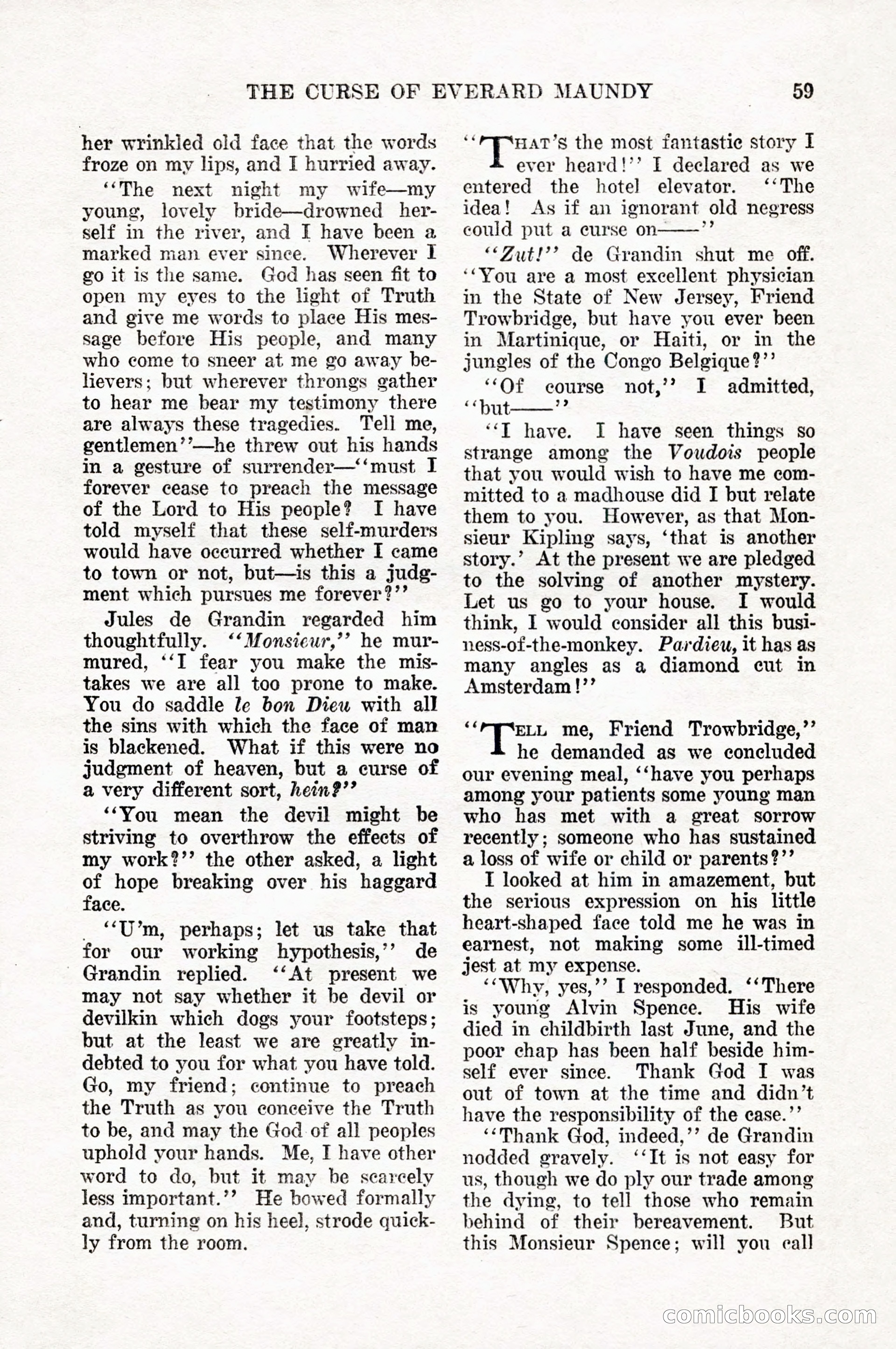 Weird Tales, Vol. 10, No. 1 — page 61 of 148