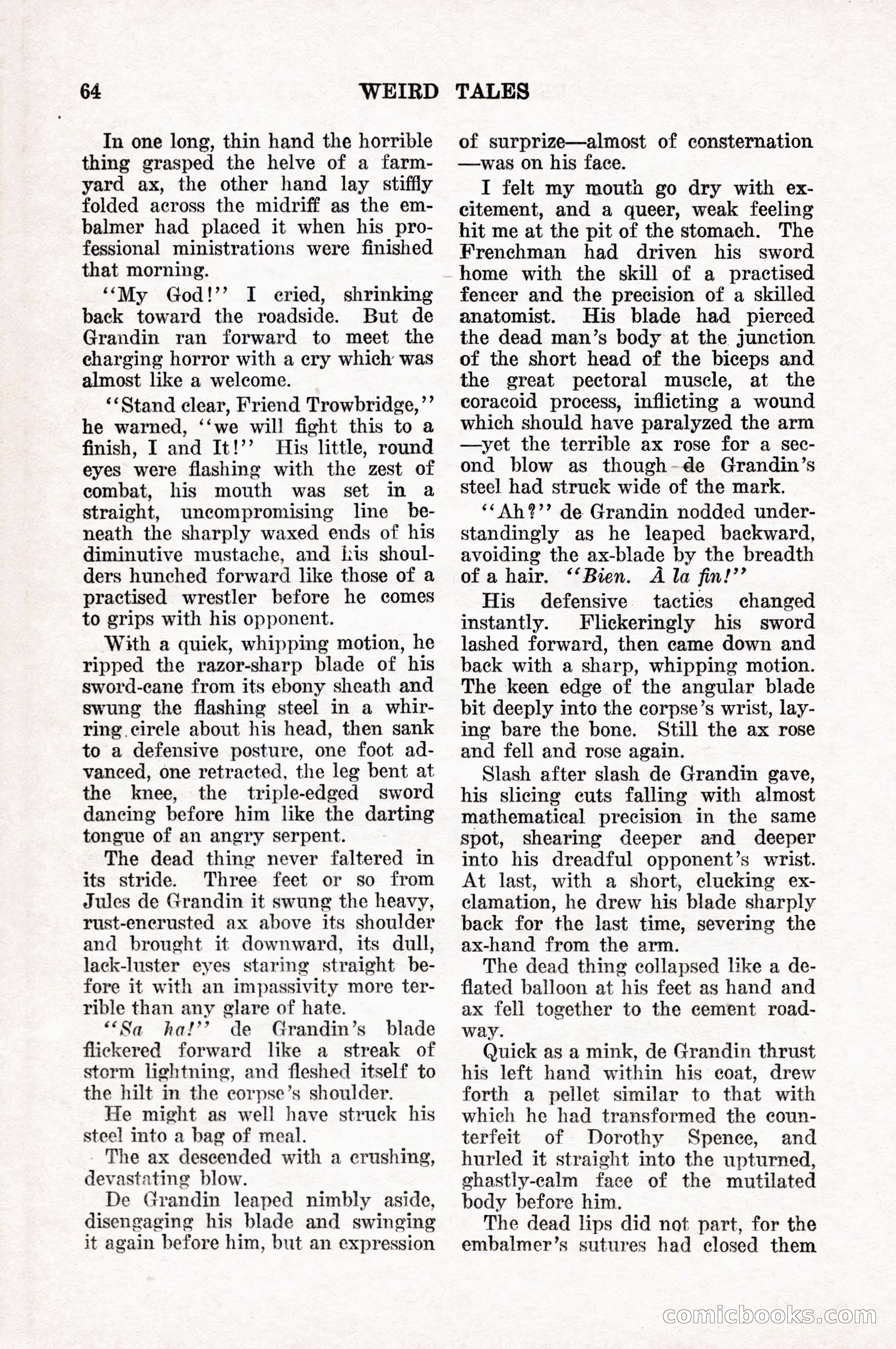 Weird Tales, Vol. 10, No. 1 — page 66 of 148