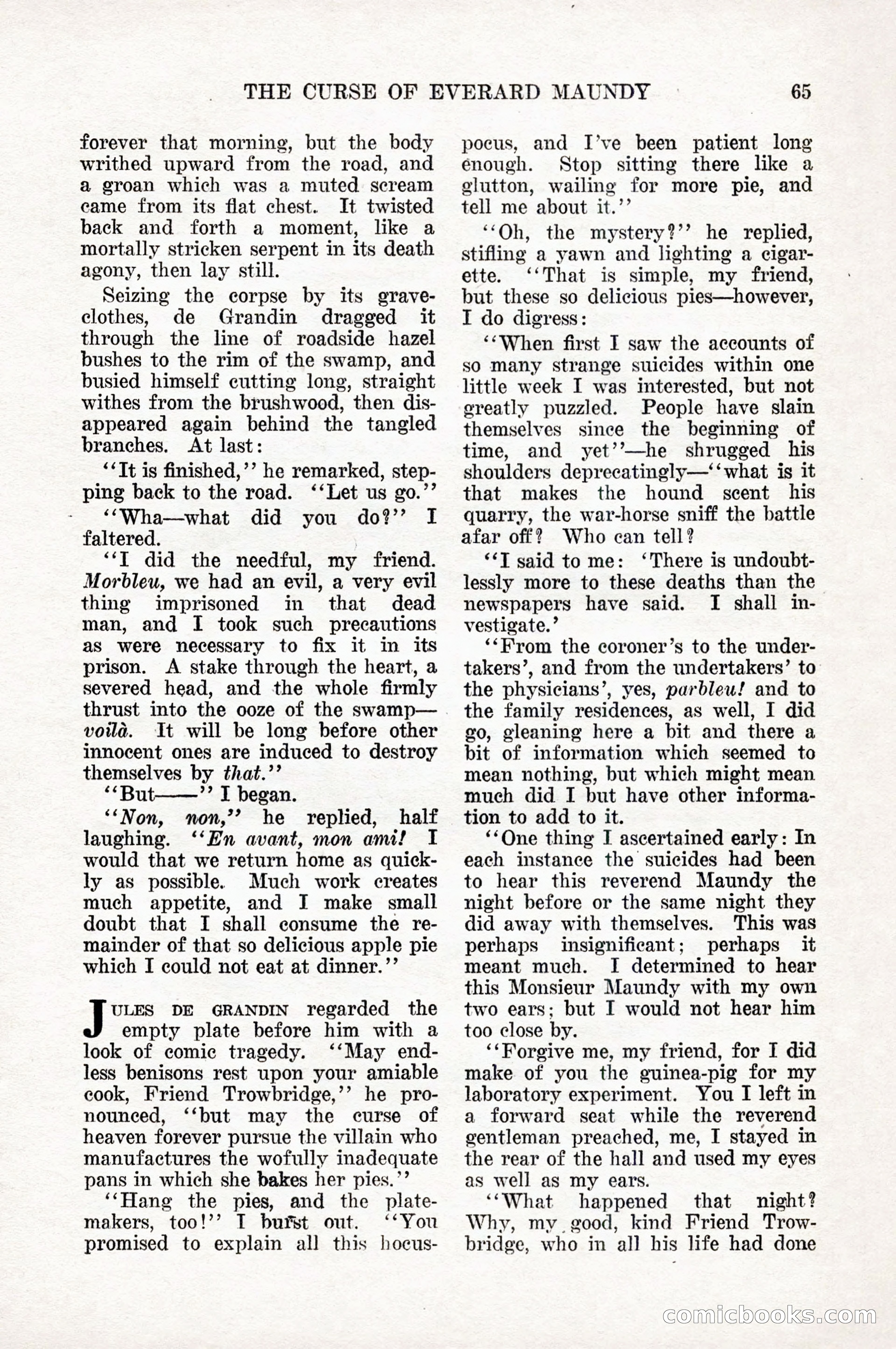 Weird Tales, Vol. 10, No. 1 — page 67 of 148